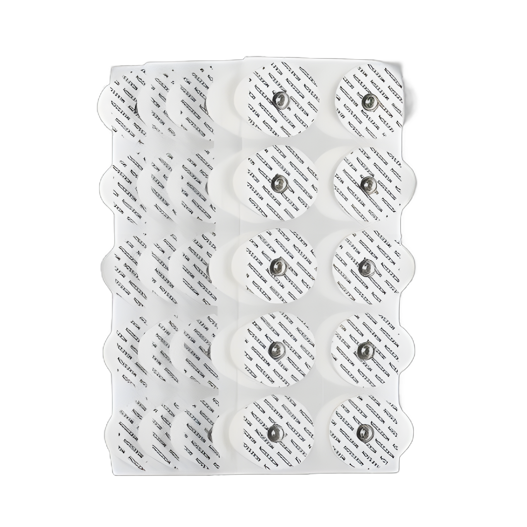 McKesson Foam Backing ECG Monitoring Electrodes with Snap Connector, 50-Pack