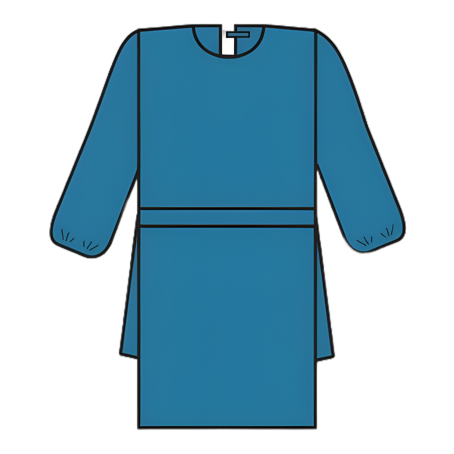 Protective Procedure Gown Halyard Tri-Layer X-Large Blue NonSterile AAMI Level 2 Disposable