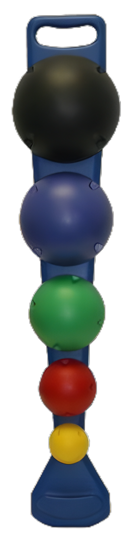 CanDo MVP 5-Ball Balance Trainer Set with Wall Rack - Physical Therapy & Rehabilitation System