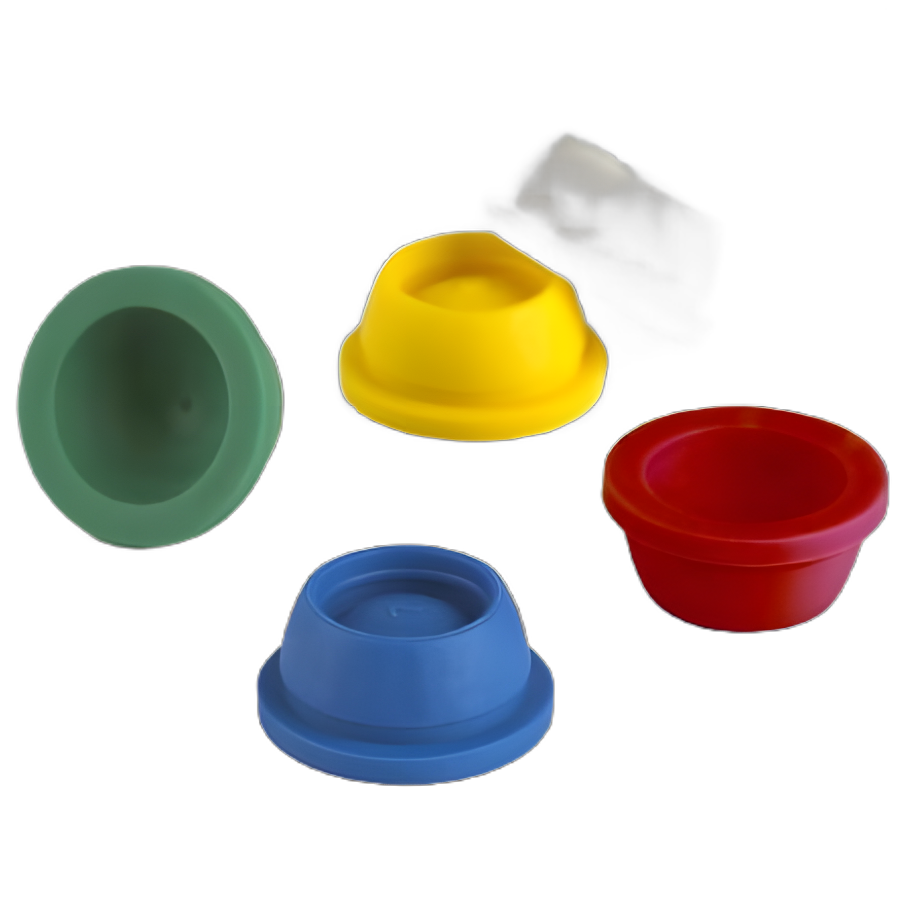 Globe® Scientific Santoprene Stopper Cap for Blood Collection & Test Tubes, 16mm, Red