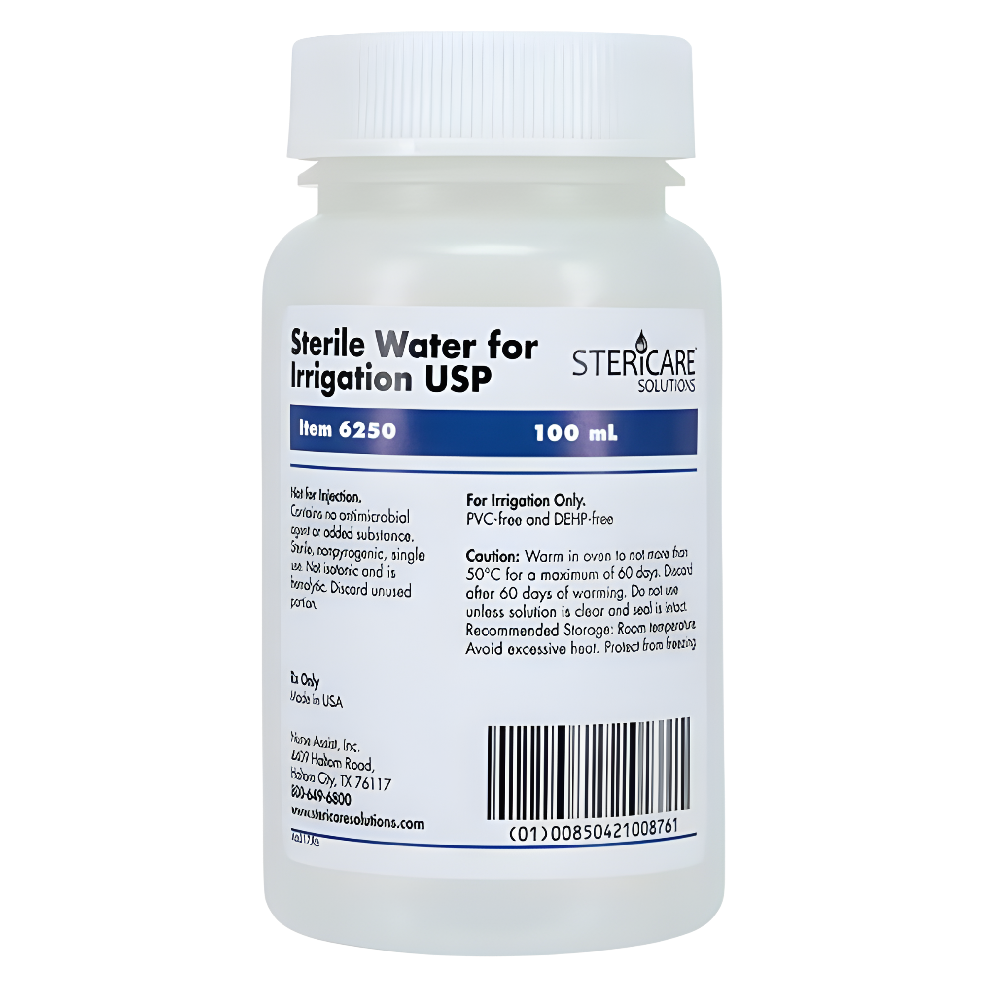 Sterile Water for Irrigation not for injection - 100mL Bottle