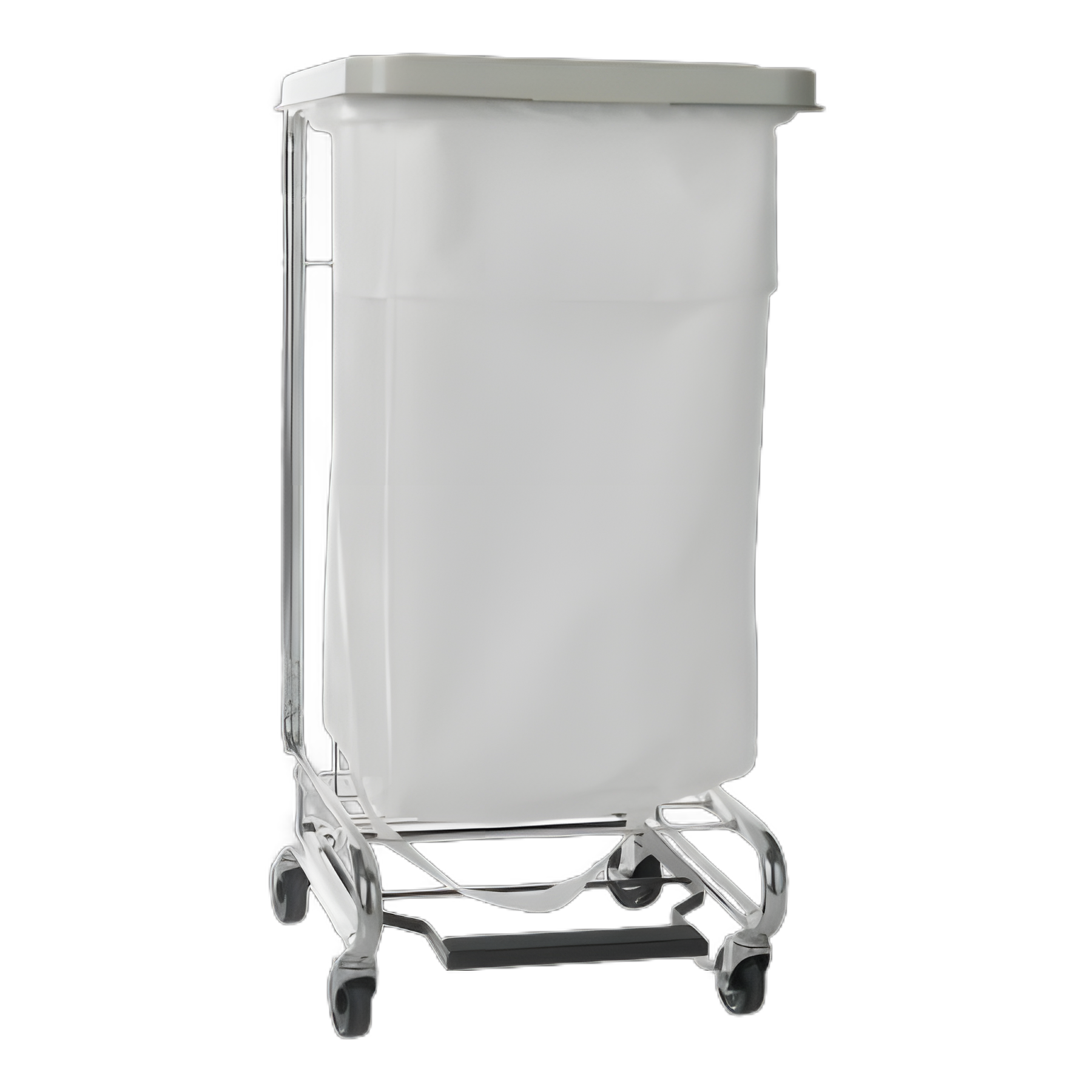 Hamper Stand McKesson General Purpose Rectangular Opening 30 to 33 gal. Capacity Foot Pedal Self-Closing Lid - 03-159000
