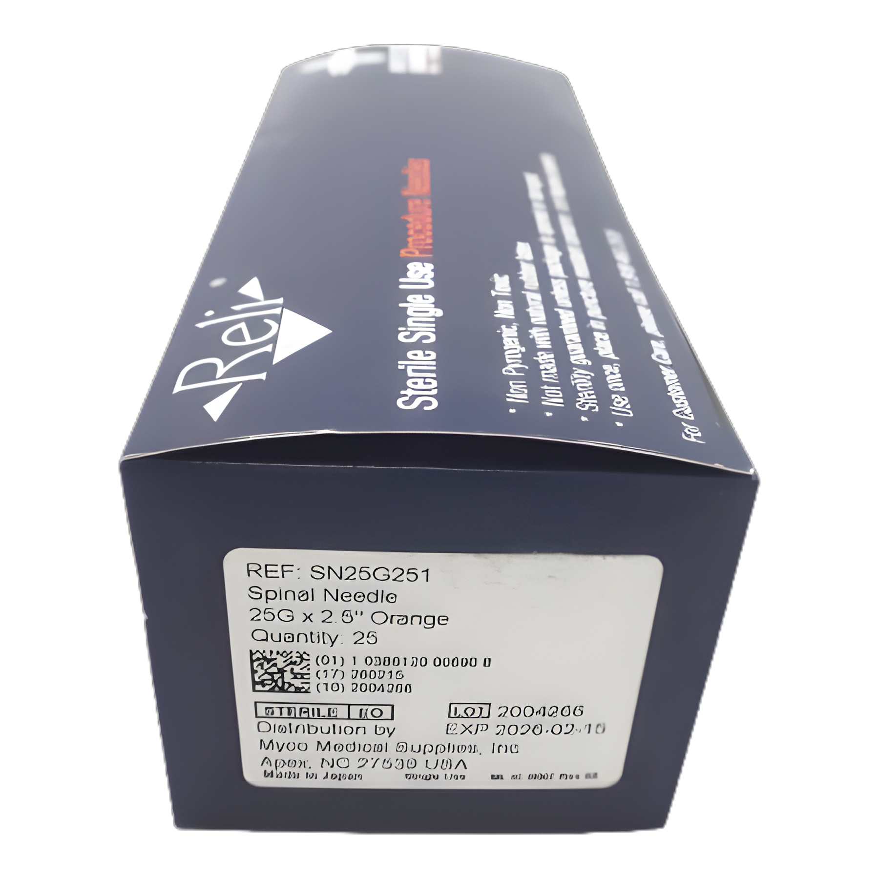 Spinal Needle Reli® 2-1/2 Inch 25 Gauge Quincke Style