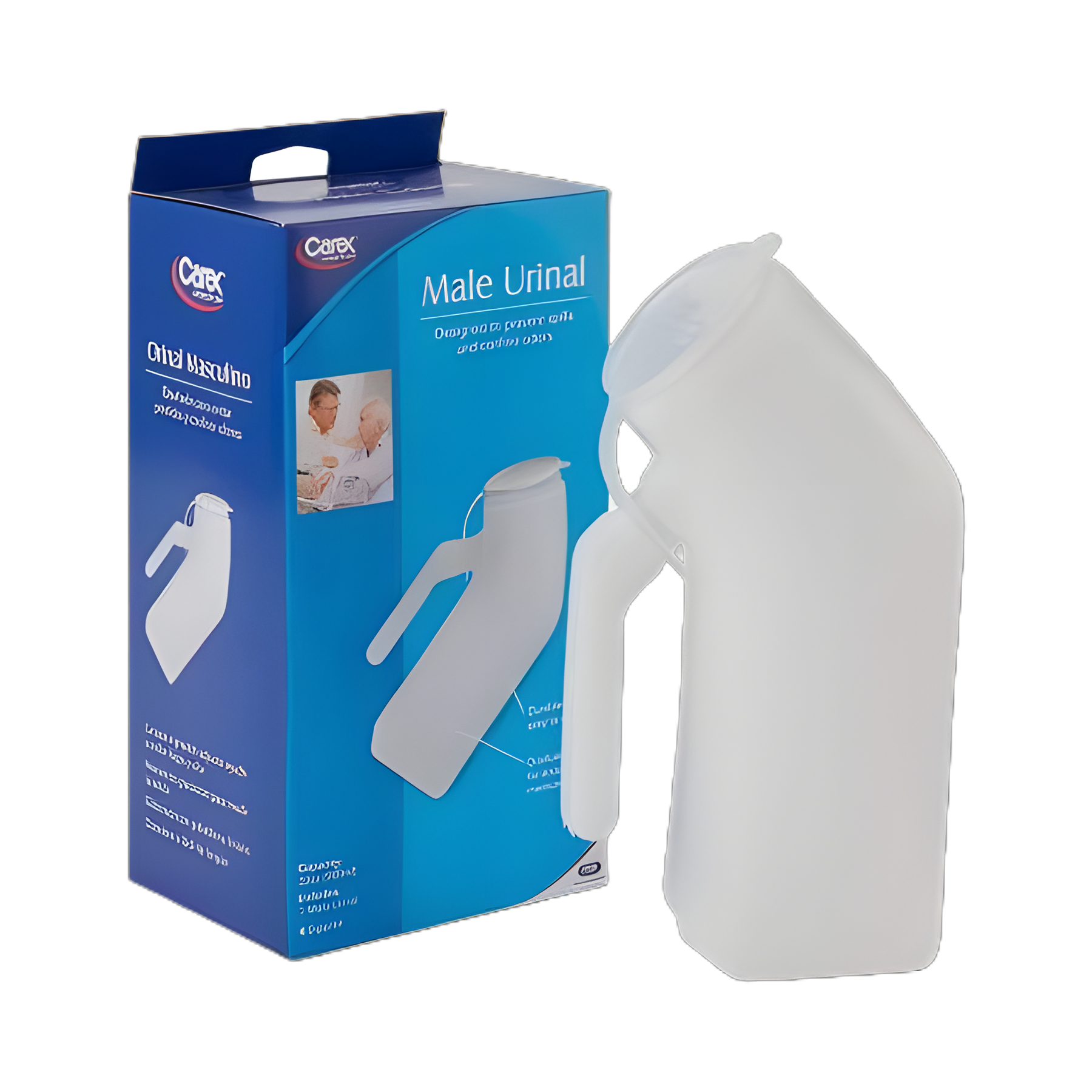 Male Urinal Carex® 32 oz. / 946 mL With Closure Single Patient Use