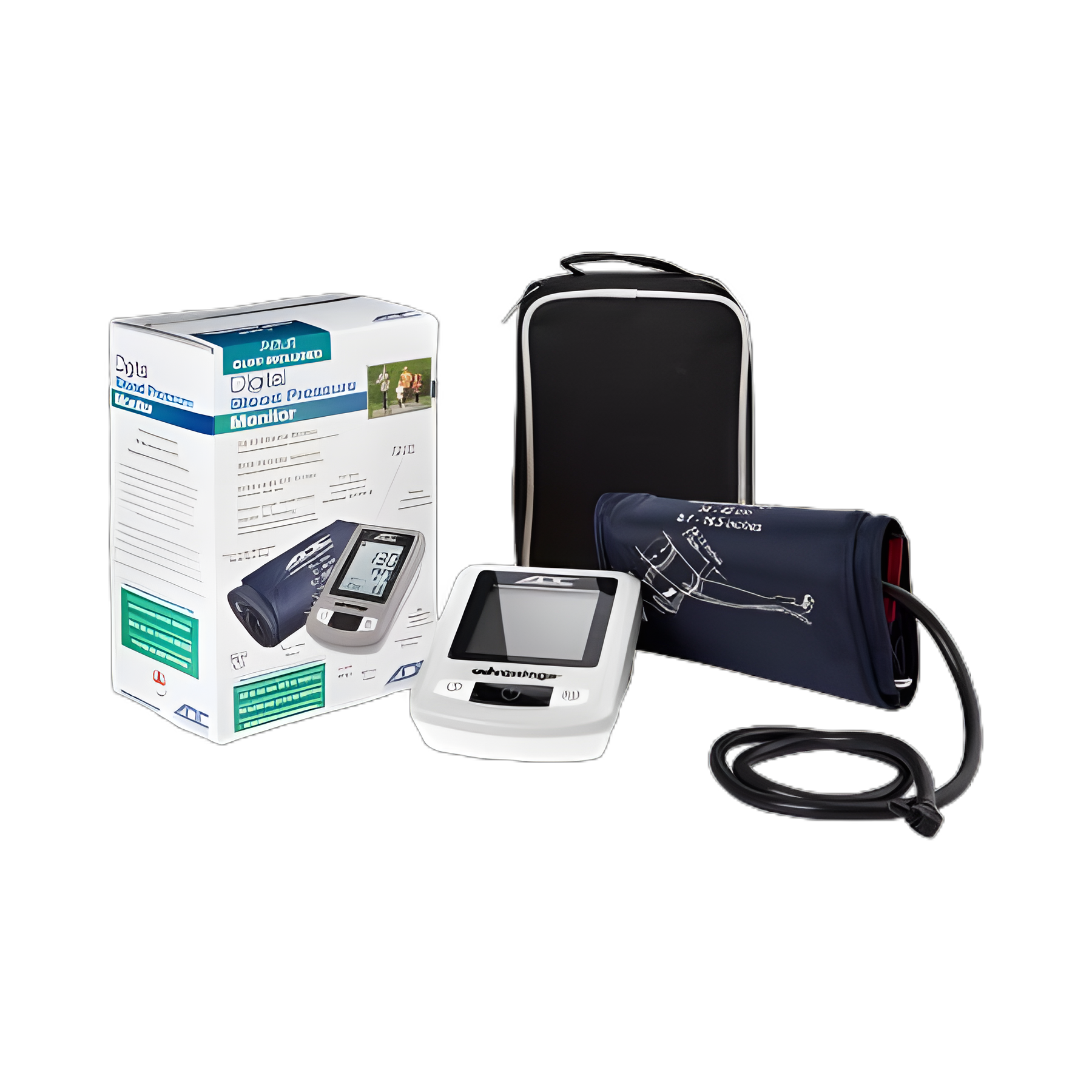 Home Automatic Digital Blood Pressure Monitor Advantage™ 6021N Series Wide Range Nylon Cuff 22 - 42 cm Desk Model