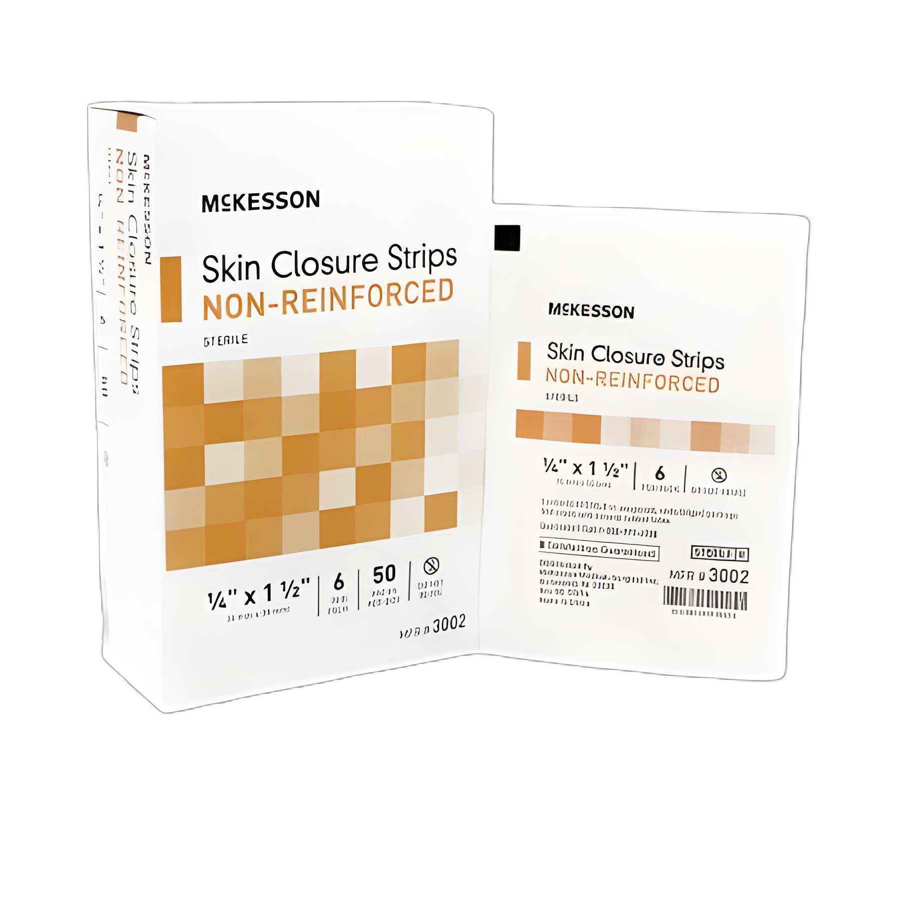 Skin Closure Strip McKesson 1/4 X 1-1/2 Inch Nonwoven Material Flexible Strip Tan