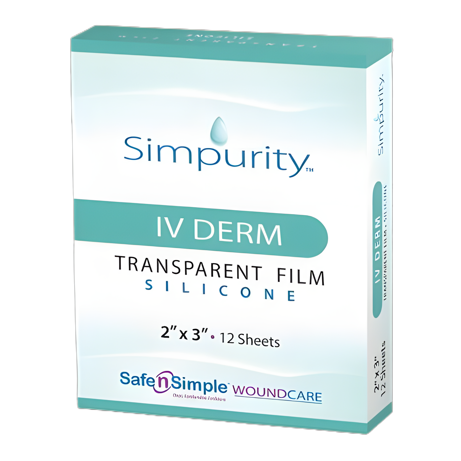 Simpurity IV Derm Foam/Silicone 2x3 Inch Sterile I.V. Dressing