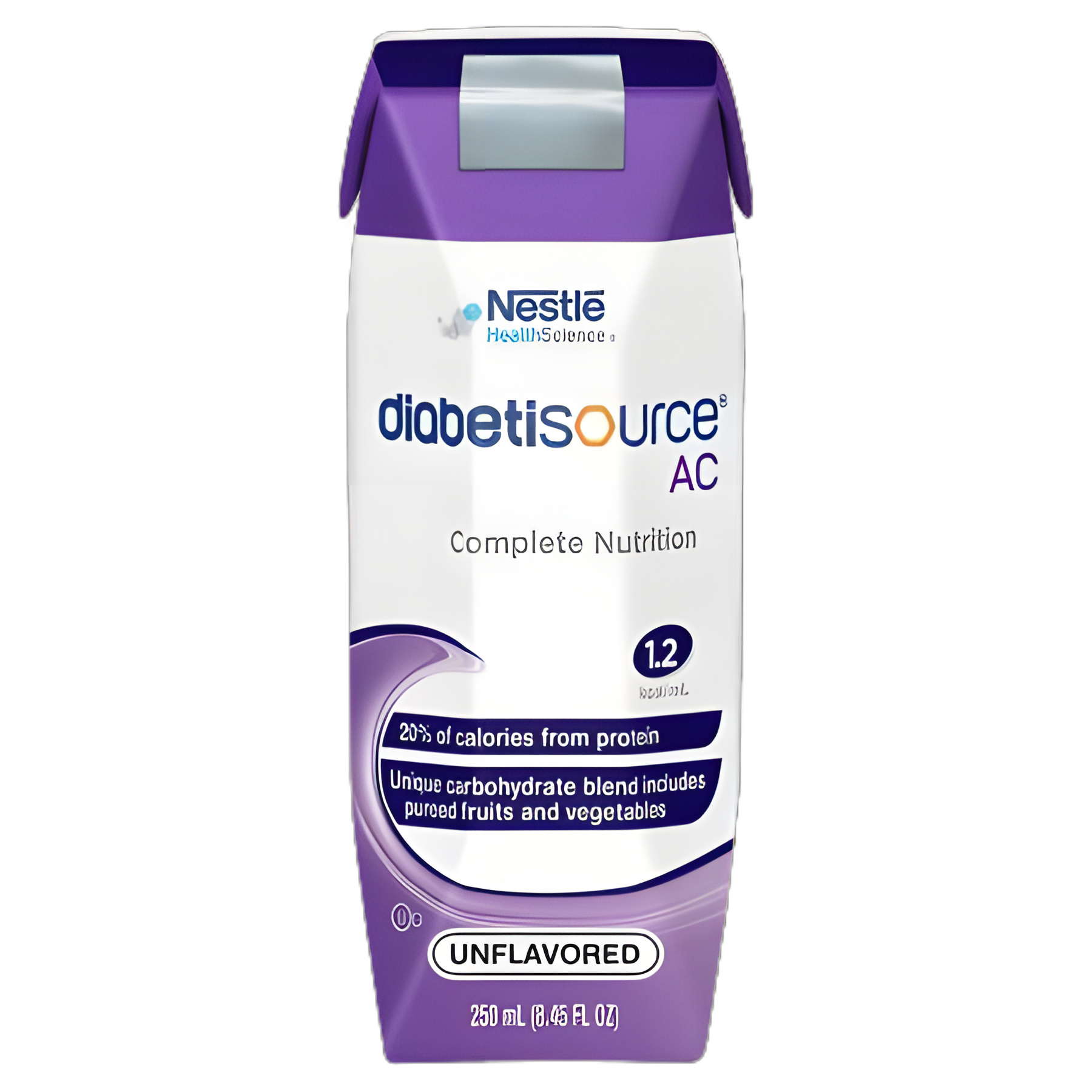 Tube Feeding Formula Diabetisource® AC Unflavored Liquid 250 mL Carton