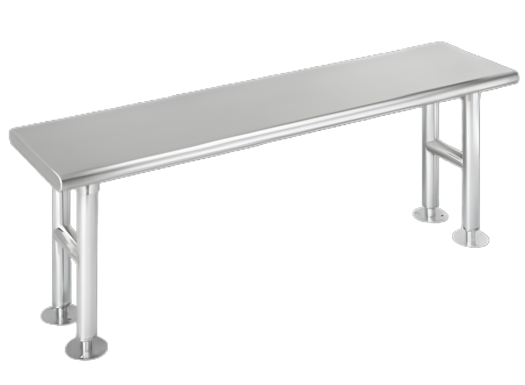 Gowning Bench 12 X 18 X 48 Inch 304 Stainless Steel / 16 Gauge 12 X 48 Inch 750 lbs. Weight Capacity Without Drawers Without Shelves
