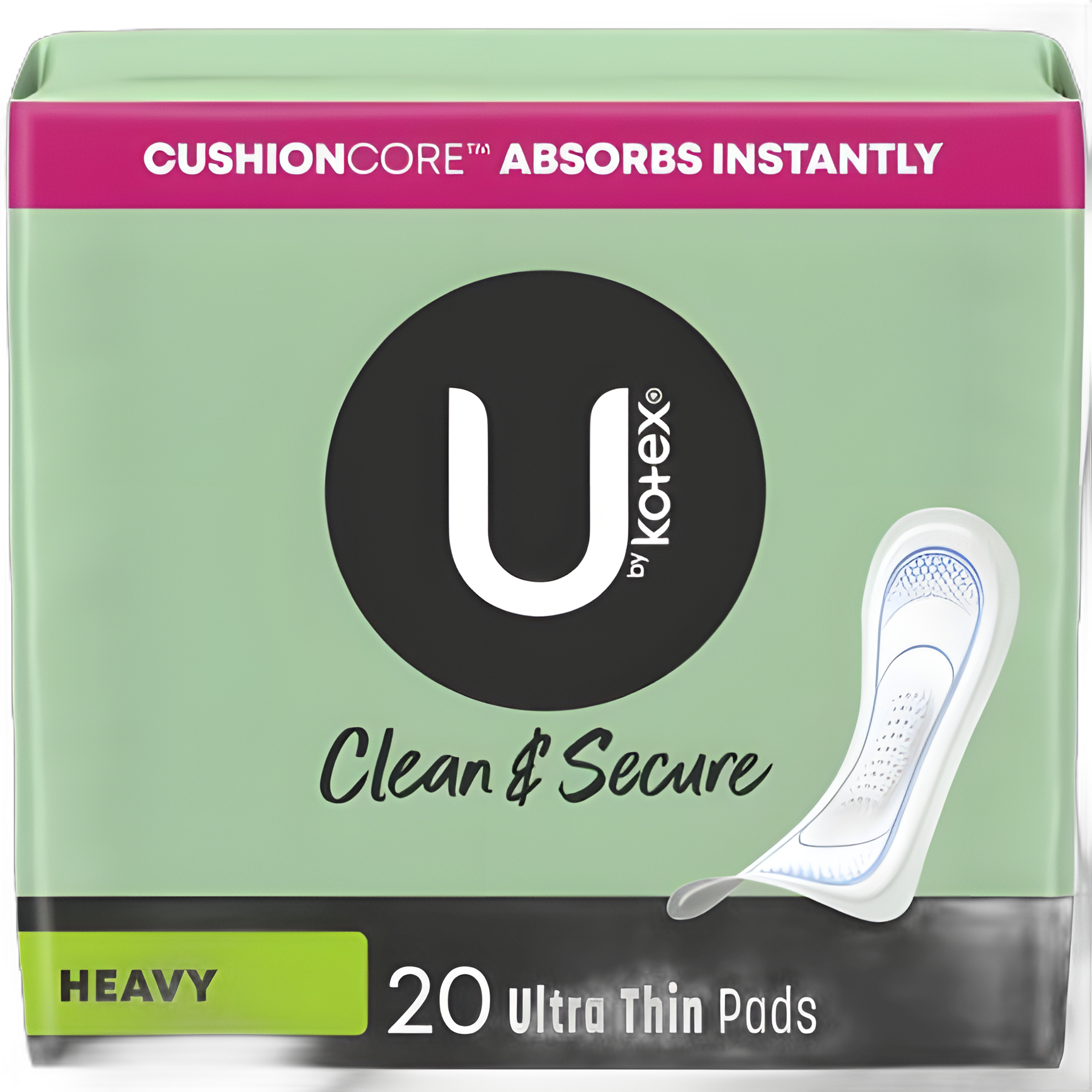 U by Kotex Security Ultra Thin Heavy Absorbency Feminine Pads - 53088