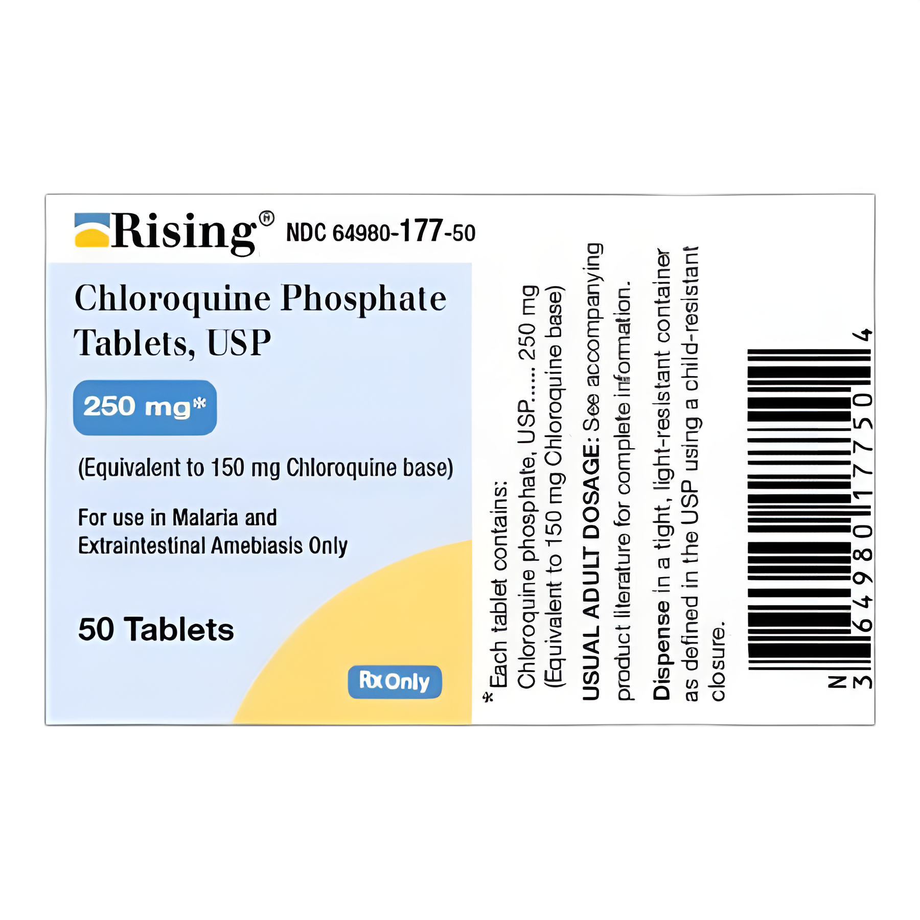 Chloroquine Phosphate 250 mg Tablets | Antimalarial Treatment