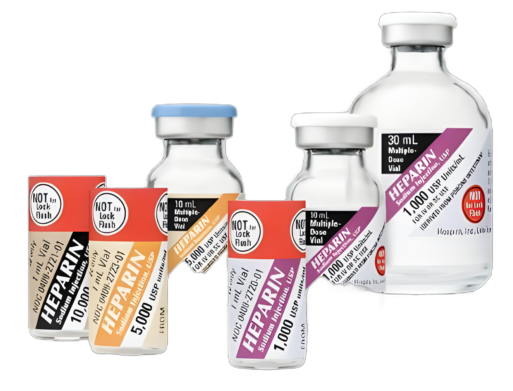 Heparin Sodium, Porcine 10,000 U / mL Injection Single-Dose Vial 1 mL