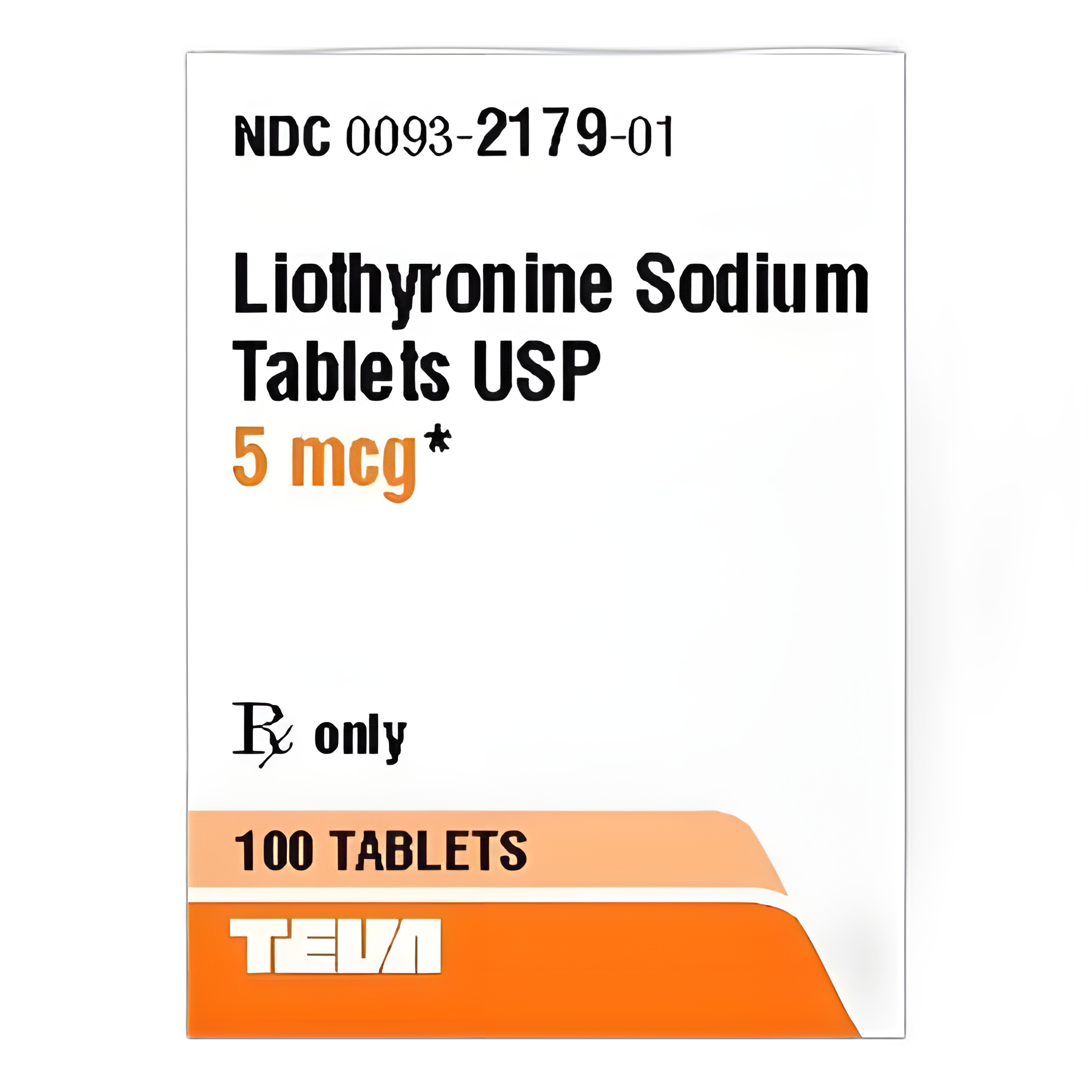 Liothyronine Sodium 5 mcg Tablet Bottle 100 Tablets - 00093217901