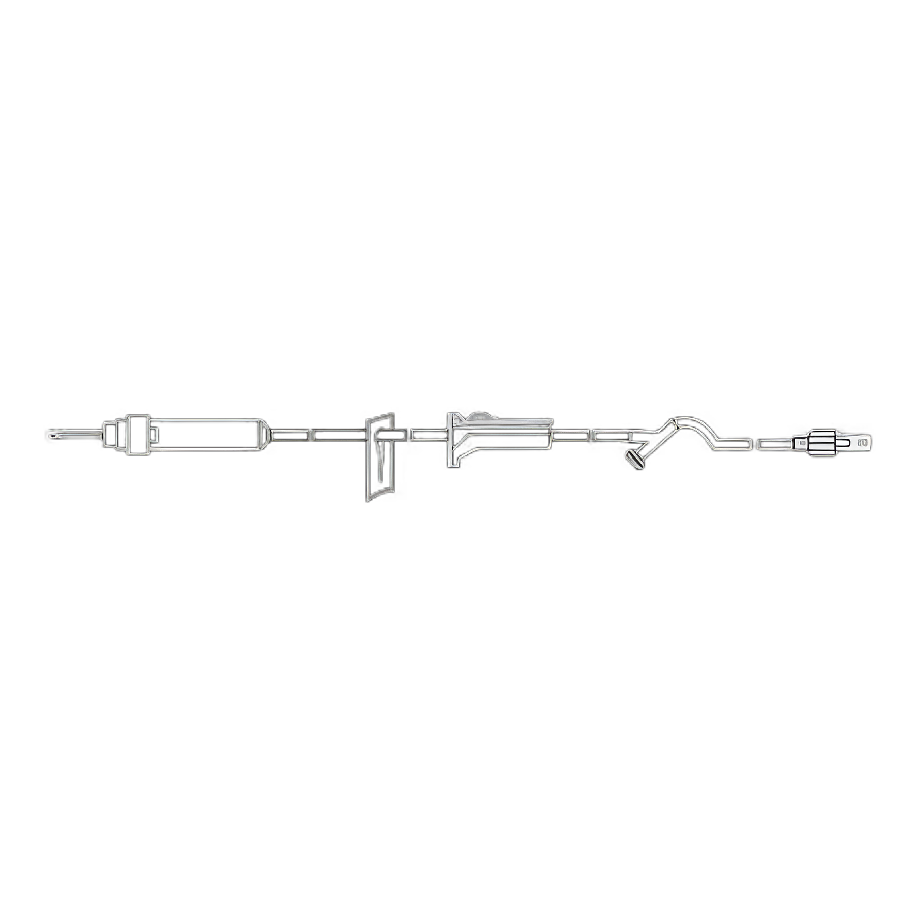 MedSource Gravity Primary IV Administration Set 1 Port 15 Drops/mL 72" Tubing