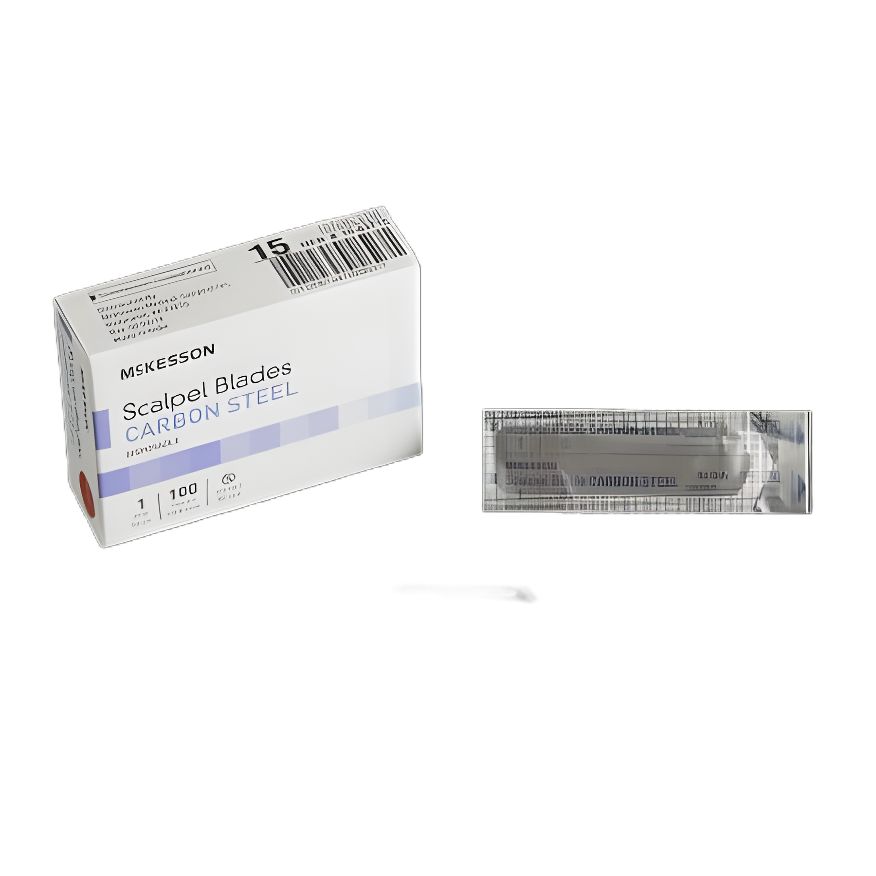 McKesson Brand Surgical Blade No. 15 Carbon Steel - Sterile & Disposable