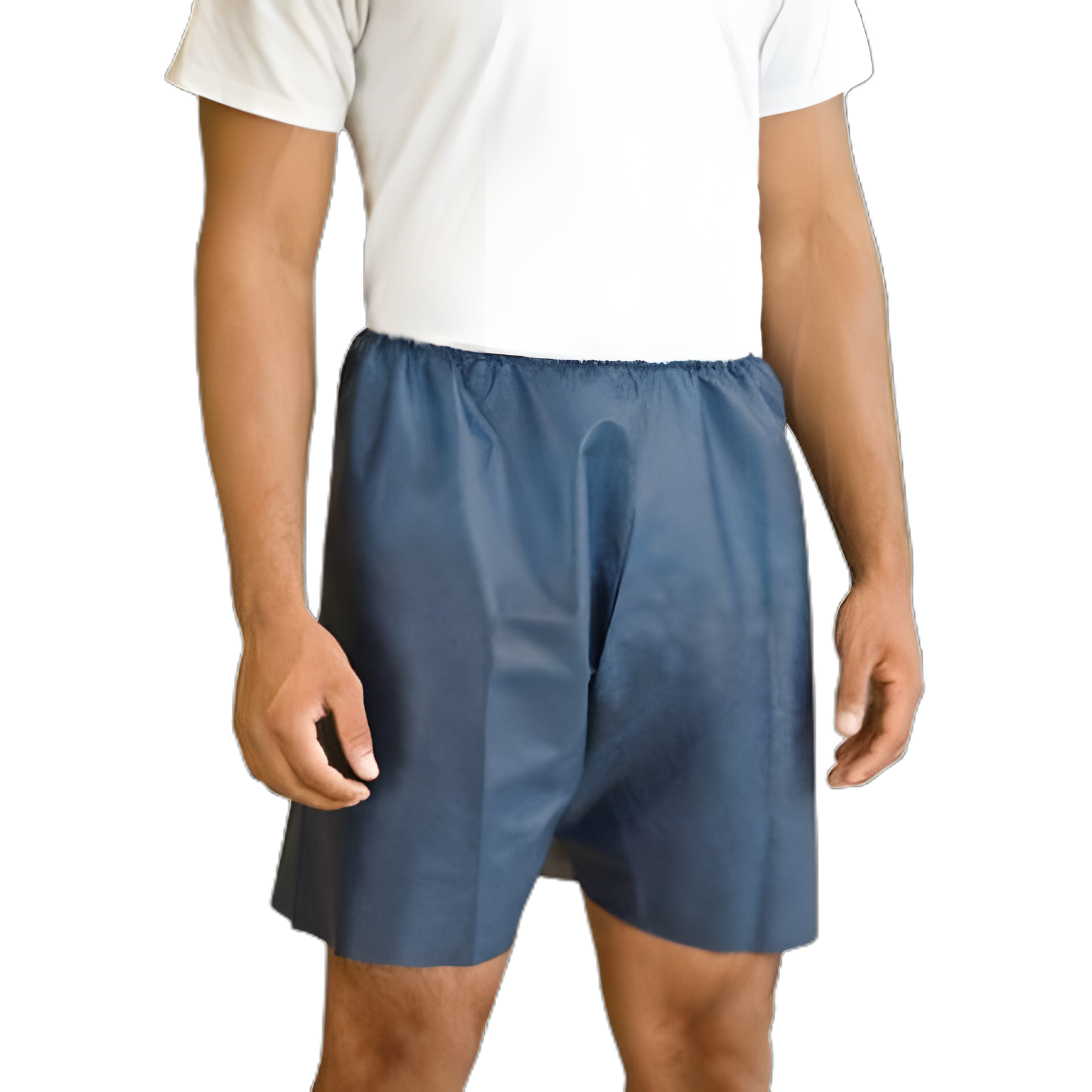 Exam Shorts MediShorts® Large / X-Large Navy Blue Nonwoven Adult Disposable
