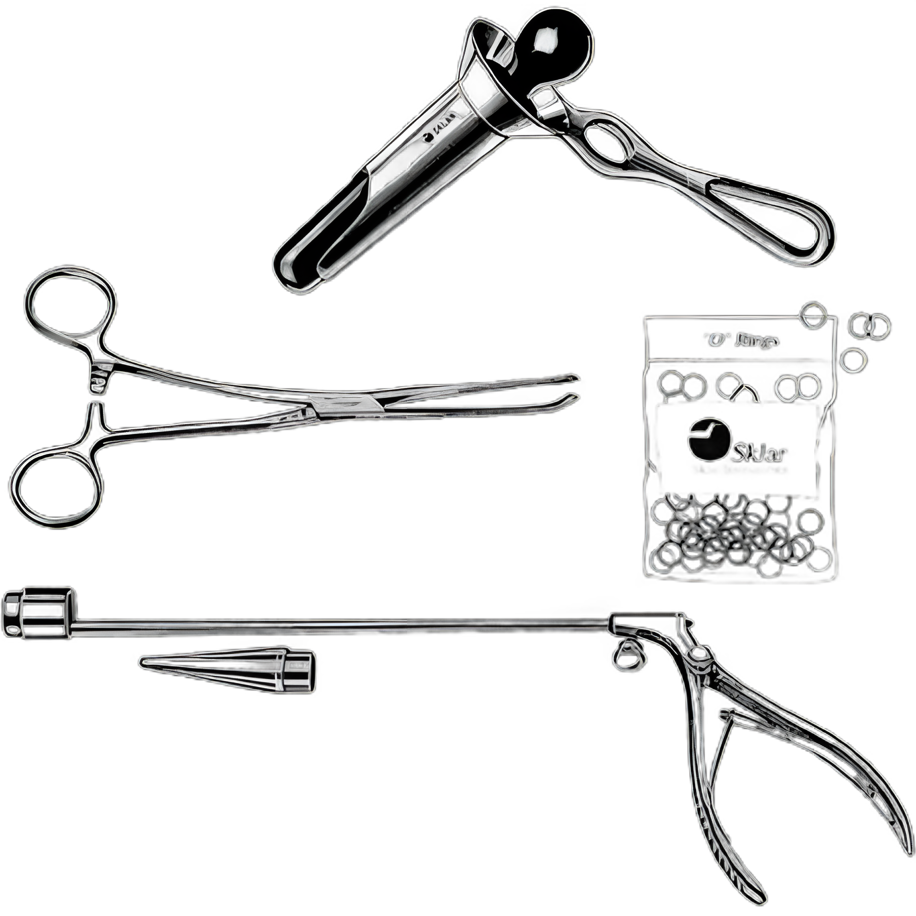 Hemorrhoid Ligator Set McGivney Spring-Loaded Plier-Type Handle