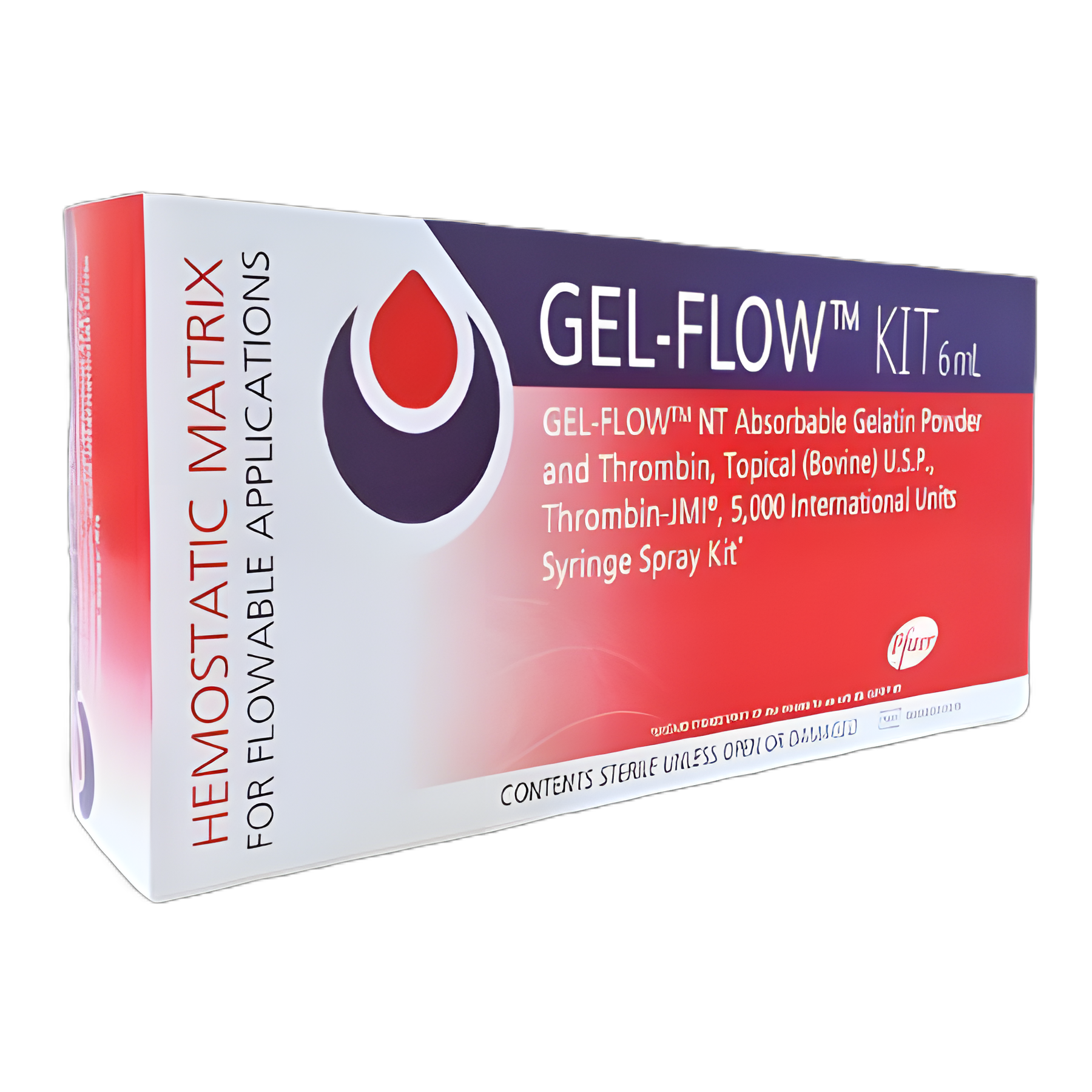 Gel-Flow KIT Thrombin (Bovine) 5,000 Units Spray - Topical Hemostasis Solution