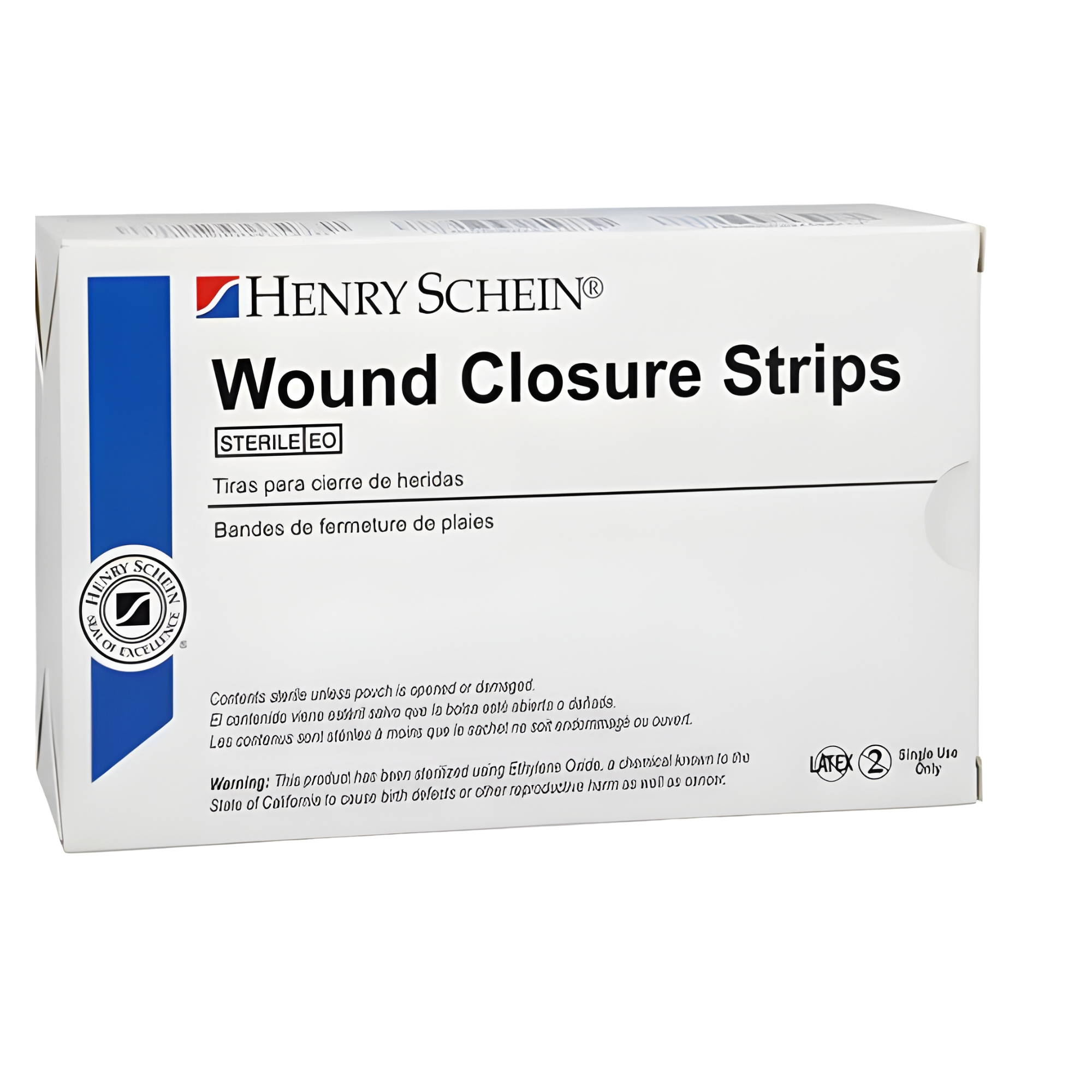 Wound Closure Strip Non-Woven Fabric 1/2x4" Opaque 300/Bx, 4 BX/CA