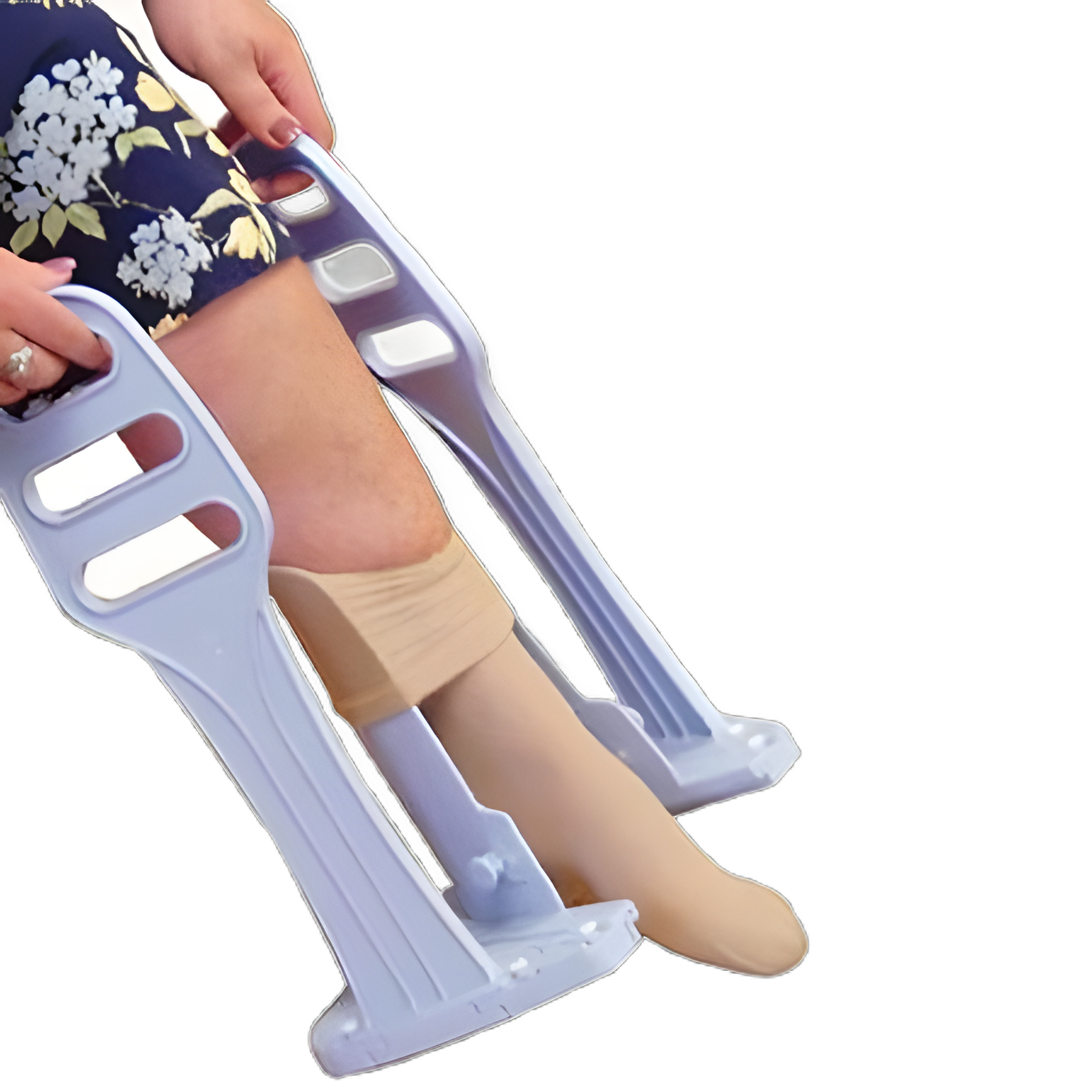 Compression Stocking Aid Deluxe Heel Guide 5 Inch Cone Width / 17 Inch Handle Length