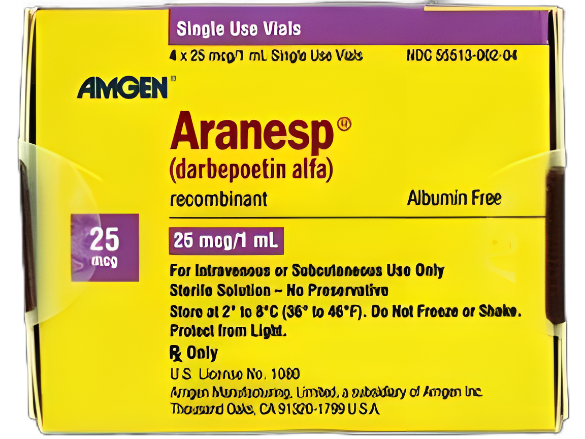 Aranesp® Darbepoetin Alfa in Polysorbate Solution 25 mcg / mL Injection Single-Dose Vial 1 mL