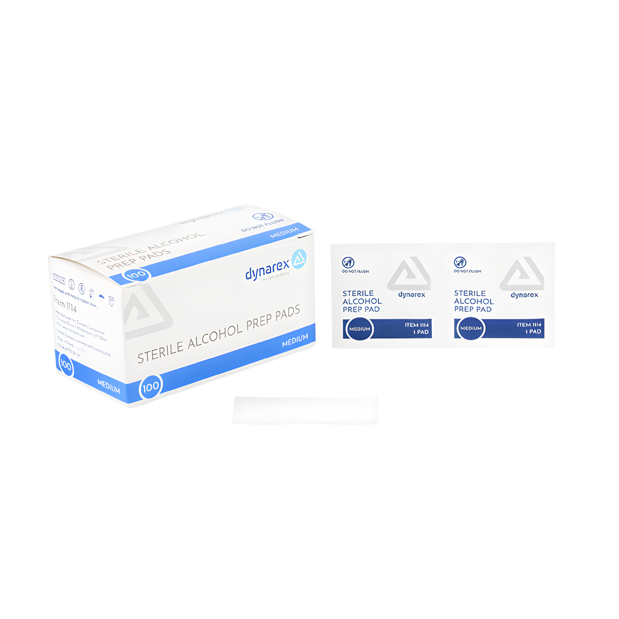 Alcohol Prep Pad, Sterile, Medium, Non-Woven, 100 pads/bx, 20 bx/cs