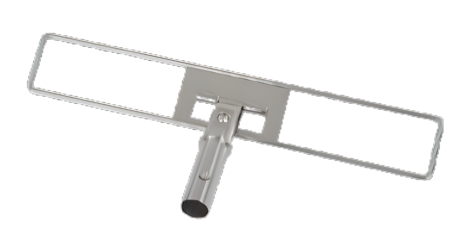 Cleanroom Mop Frame Contec® QuickConnect™ 1-3/4 X 4-1/4 X 11-1/2 Inch Push Button Connection Stainless Steel