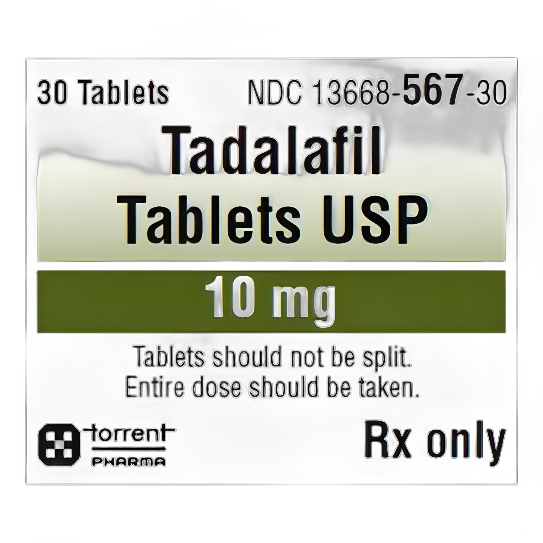 Tadalafil 10 mg Tablet Bottle 30 Tablets