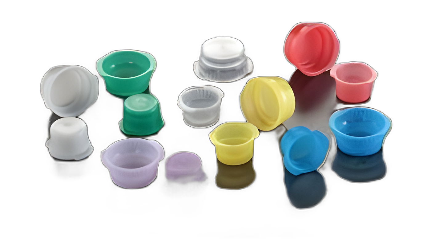 Vacucap T402 Series LDPE Flanged Plug Cap 16mm - NonSterile for Blood Collection Tubes