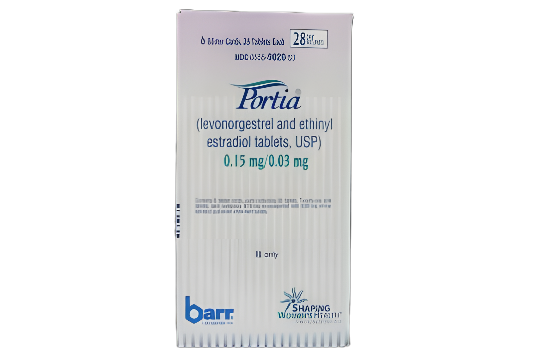 Portia® Levonorgestrel / Ethinyl Estradiol 0.15 mg - 0.03 mg Tablet Blister Pack 168 Tablets