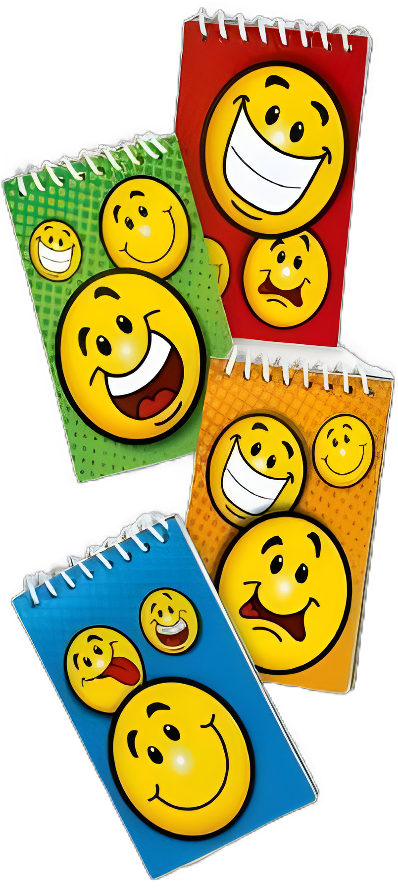 Kids Love Stickers® Smiley Faces Notepad 3.5 Inch for Pediatric Care - 72 Pack