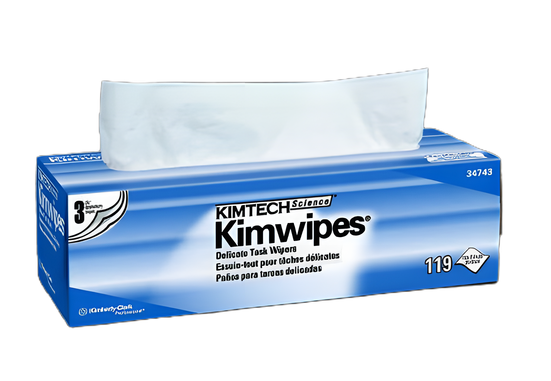 Delicate Task Wipe Kimtech Science Kimwipes Light Duty White NonSterile 3 Ply Tissue 11-4/5 X 11-4/5 Inch Disposable
