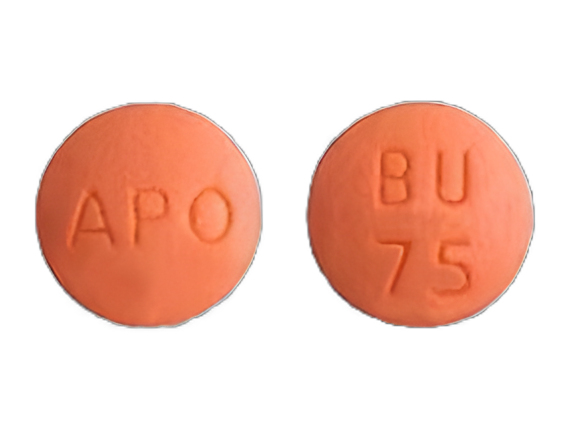 Bupropion HCl 75 mg Tablets by Apotex - Bottle of 100 for Depression Treatment