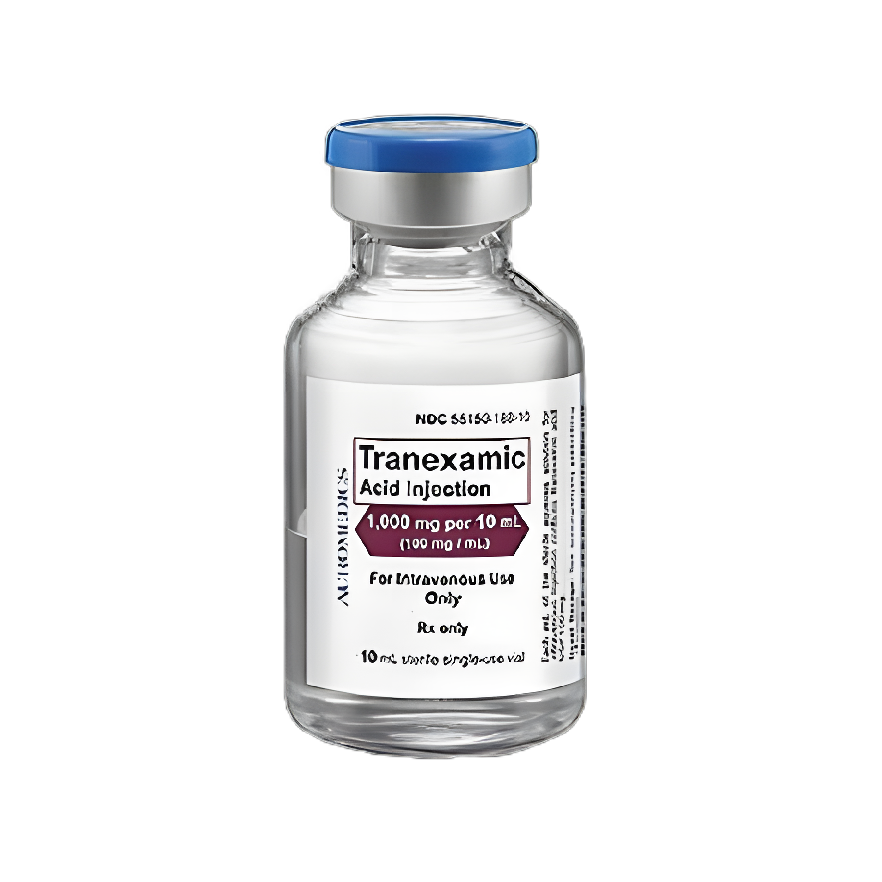 Tranexamic Acid 1,000 mg / 10 mL Injection Single-Dose Vial 10 mL