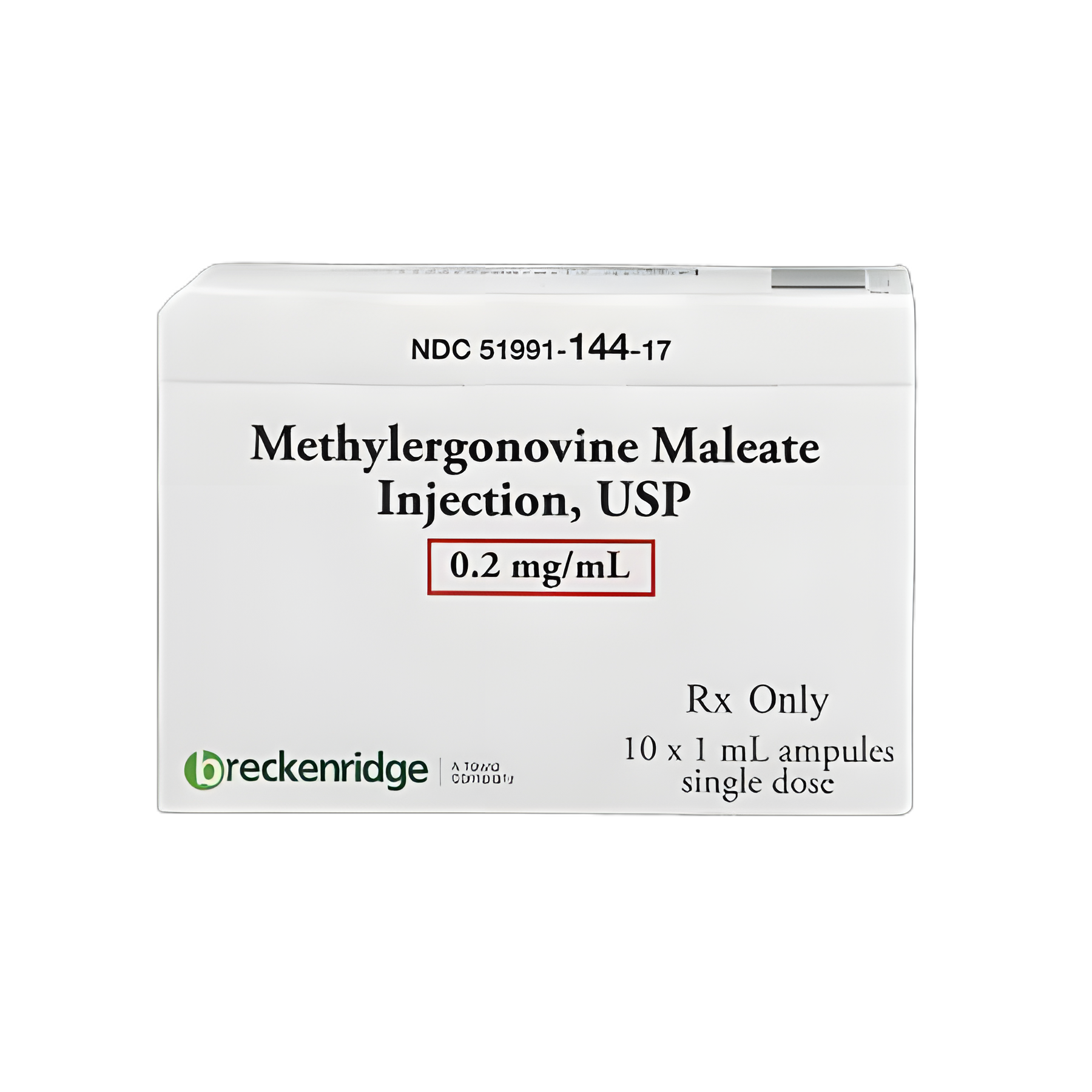 Methylergonovine Maleate 0.2 mg/mL Injection Ampule for Postpartum Hemorrhage