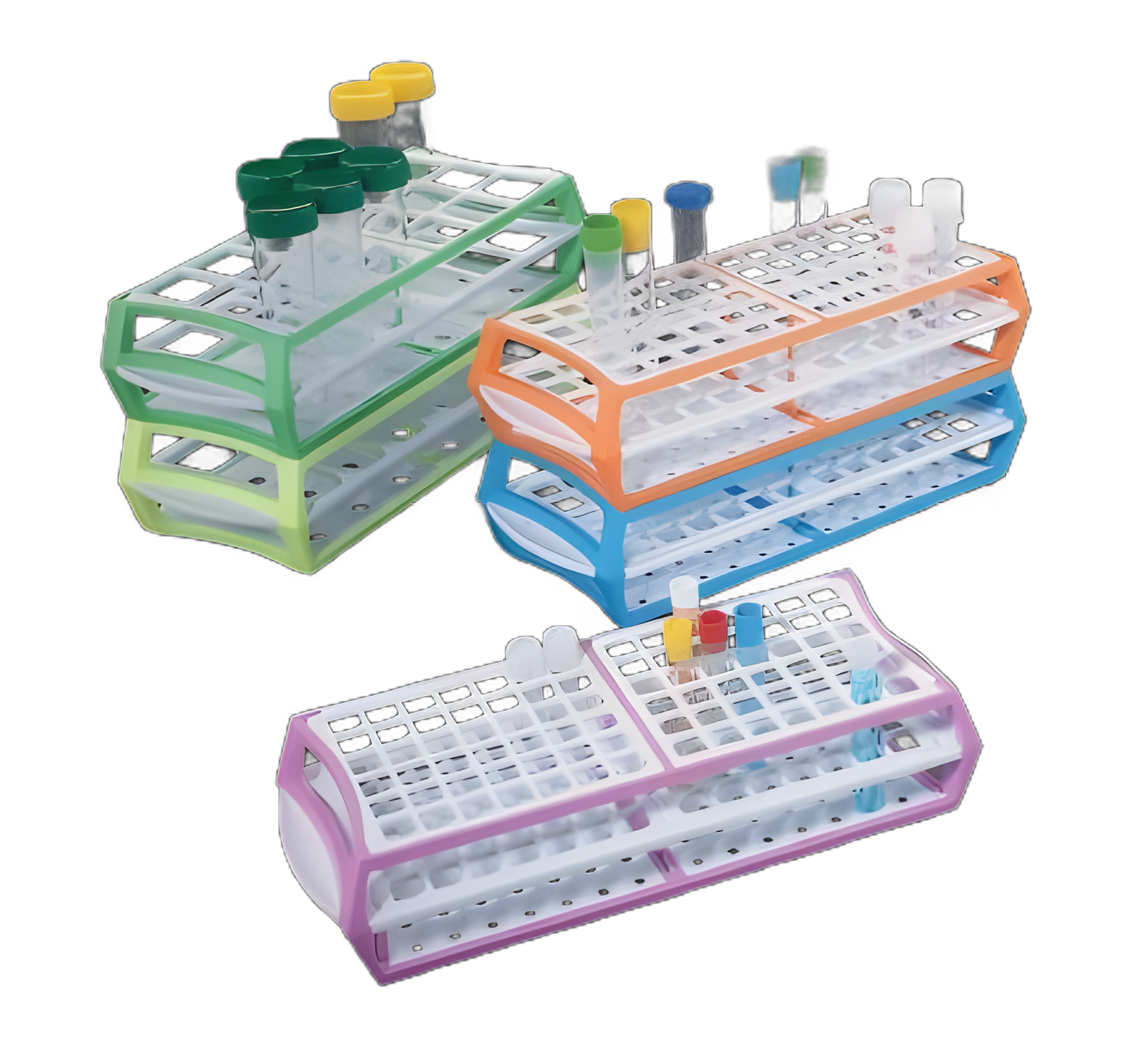 MultiRack™ 18-Place Centrifuge/Test Tube Rack for 25 to 30 mm Tubes, Blue, Acetal - S600-30B