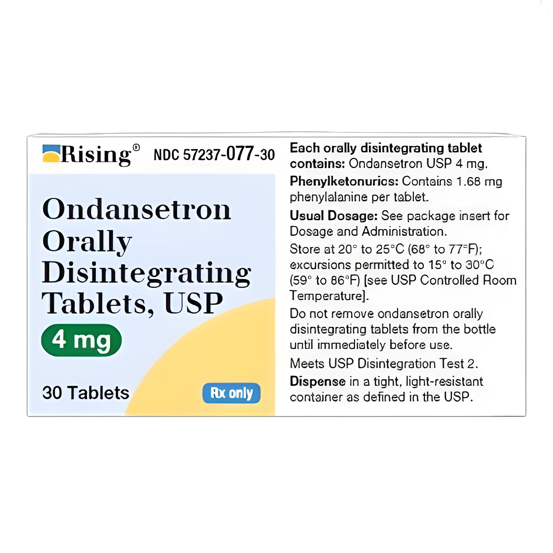 Ondansetron 4mg Tablets - 5-HT3 Receptor Antagonist for Nausea Relief