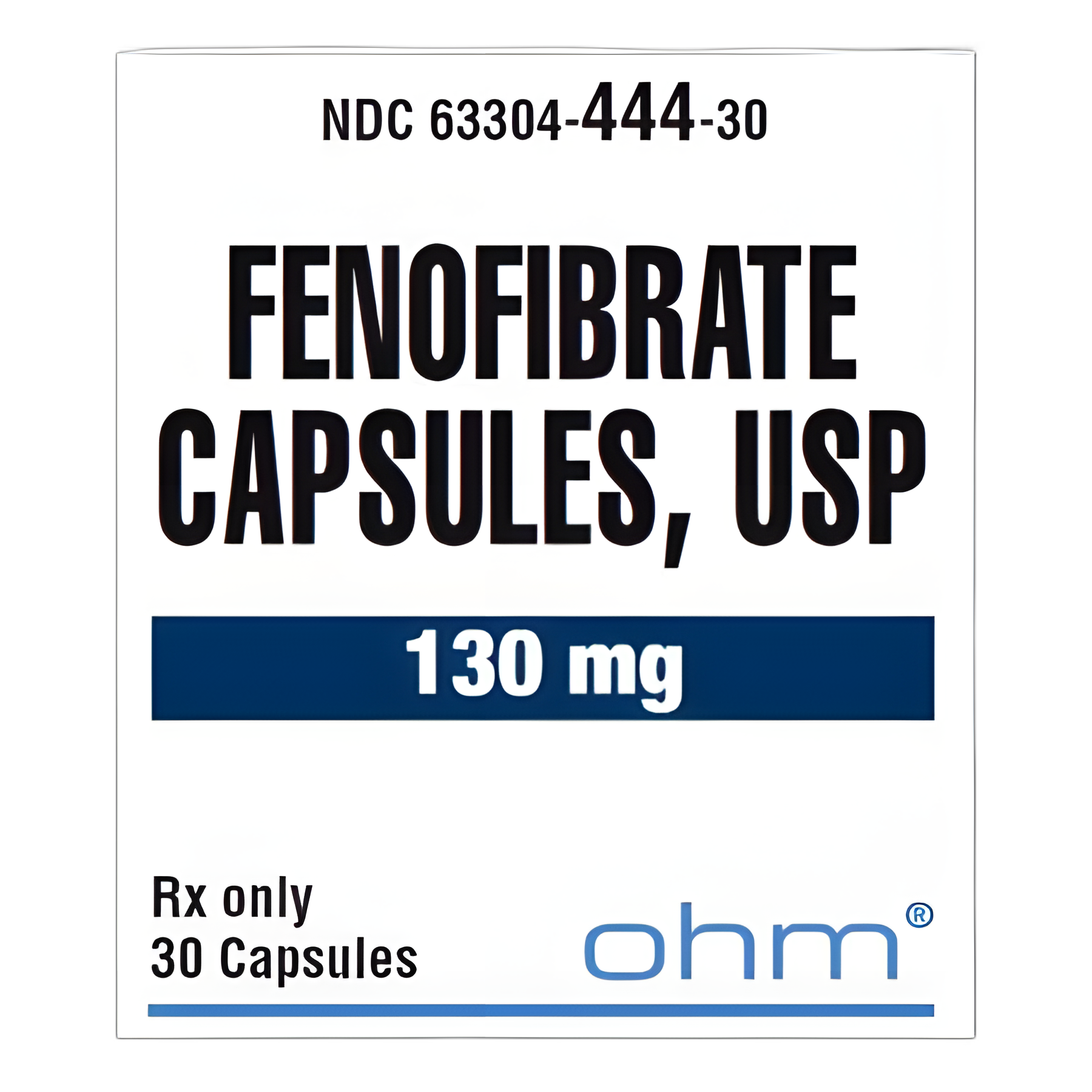 Fenofibrate 130 mg Capsules by Ranbaxy Pharmaceuticals - 30 Count