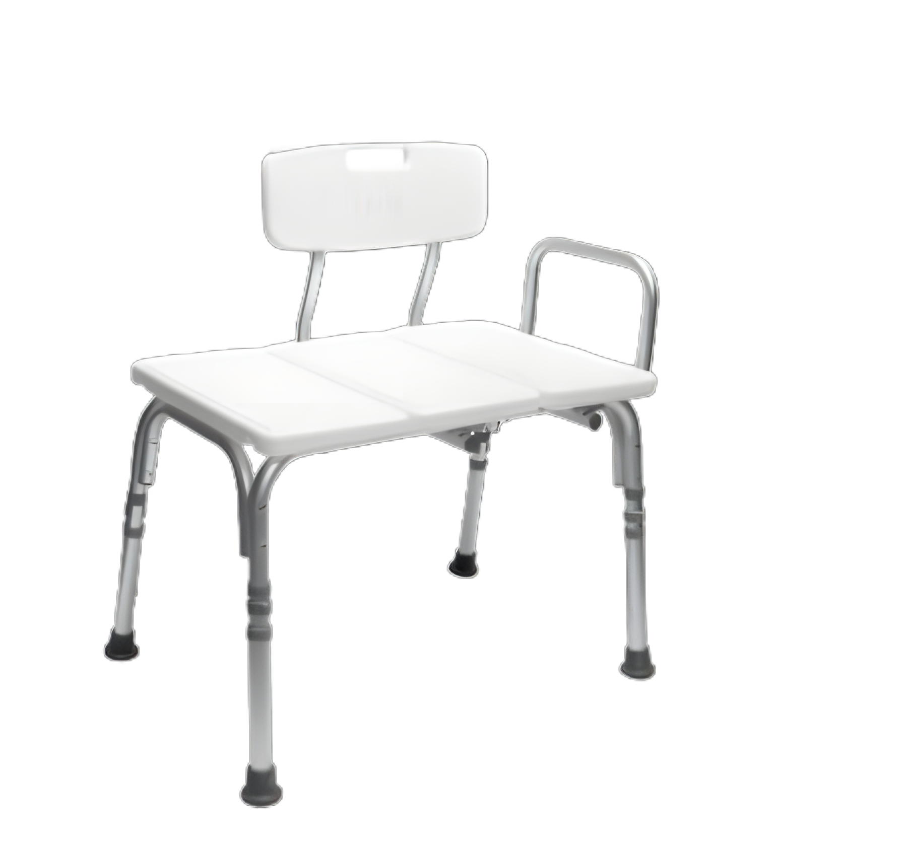 Carex® Knocked Down Bath Transfer Bench Arm Rail 16 to 20 Inch Seat Height 300 lbs. Weight Capacity
