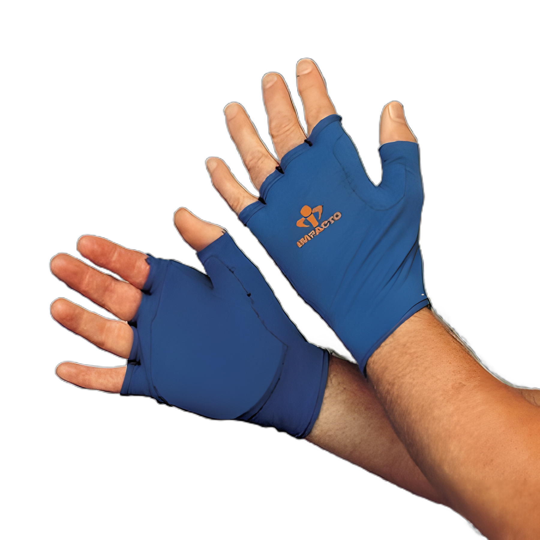 IMPACTO Tool Grip Glove Liner Fingerless Medium Blue Right Hand - Impact Protection