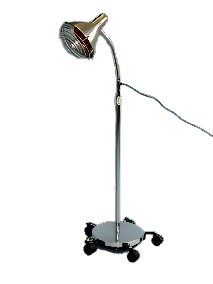 Infra-Red Lamp Floor Standing Infra-Red Bulb 175 Watt Chrome