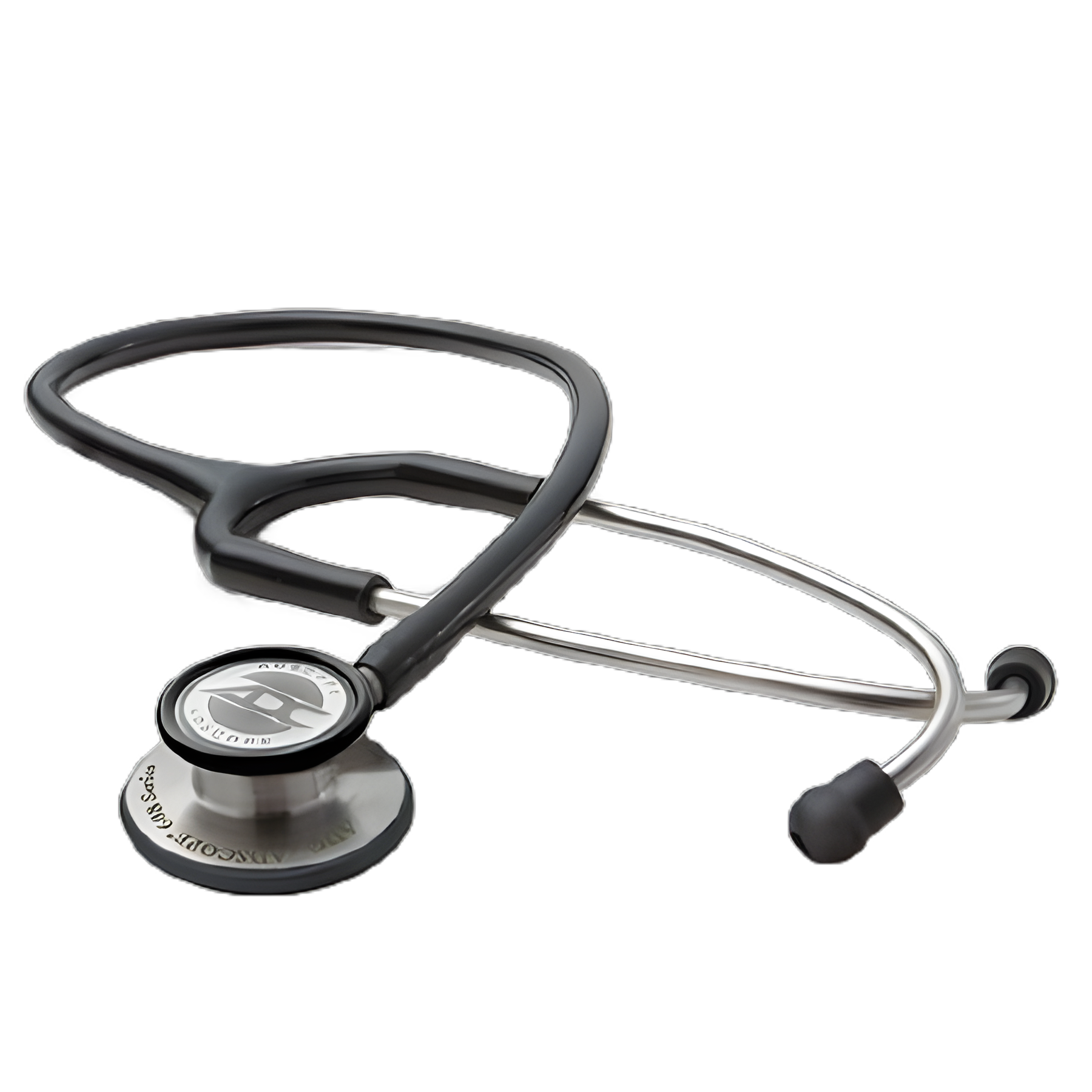 Adscope 608 Clinician Stethoscope with Convertible Chestpiece - Black, 22 Inch