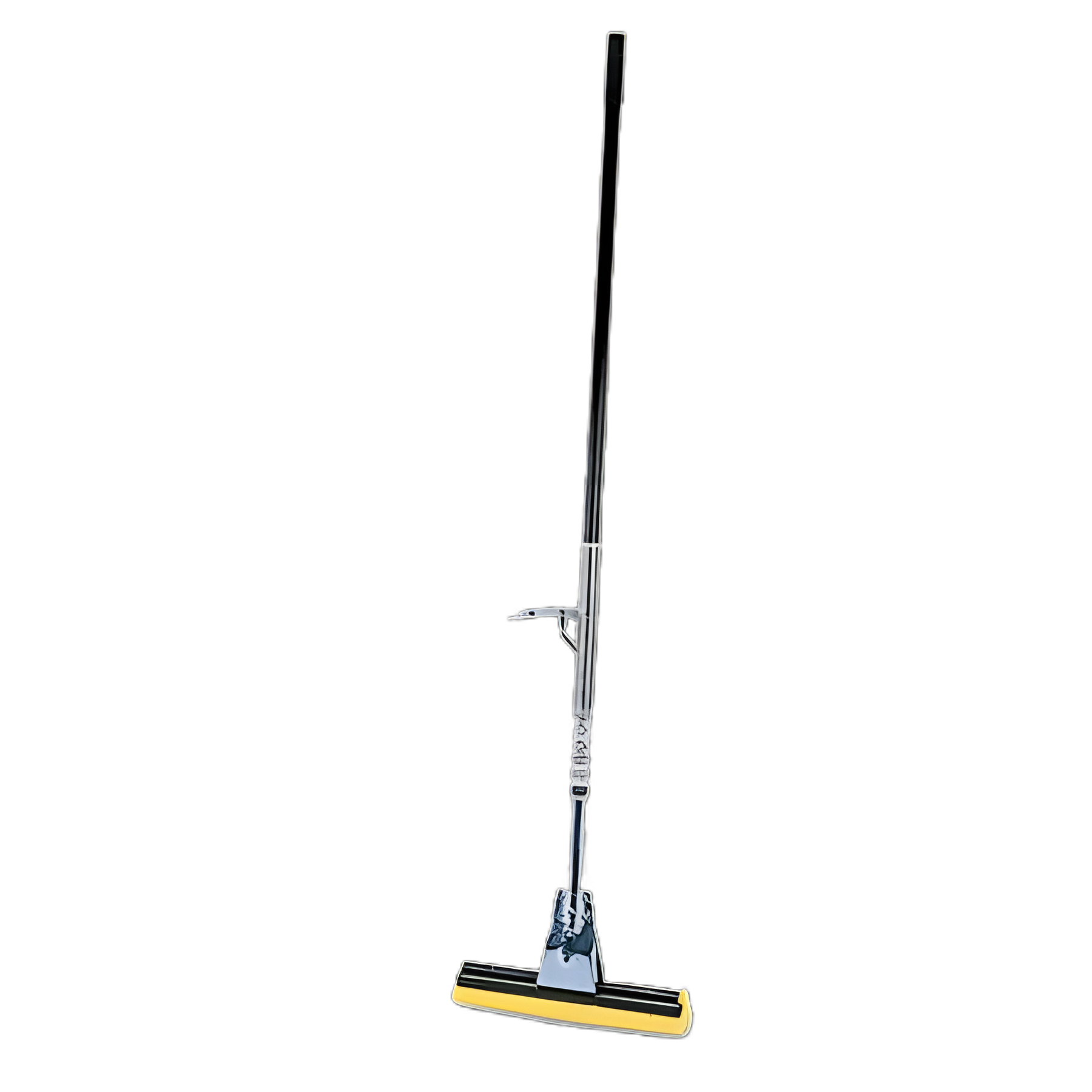 Steel Sponge Mop, 12" Wide Yellow Cellulose Sponge Head, Bronze Steel Handle