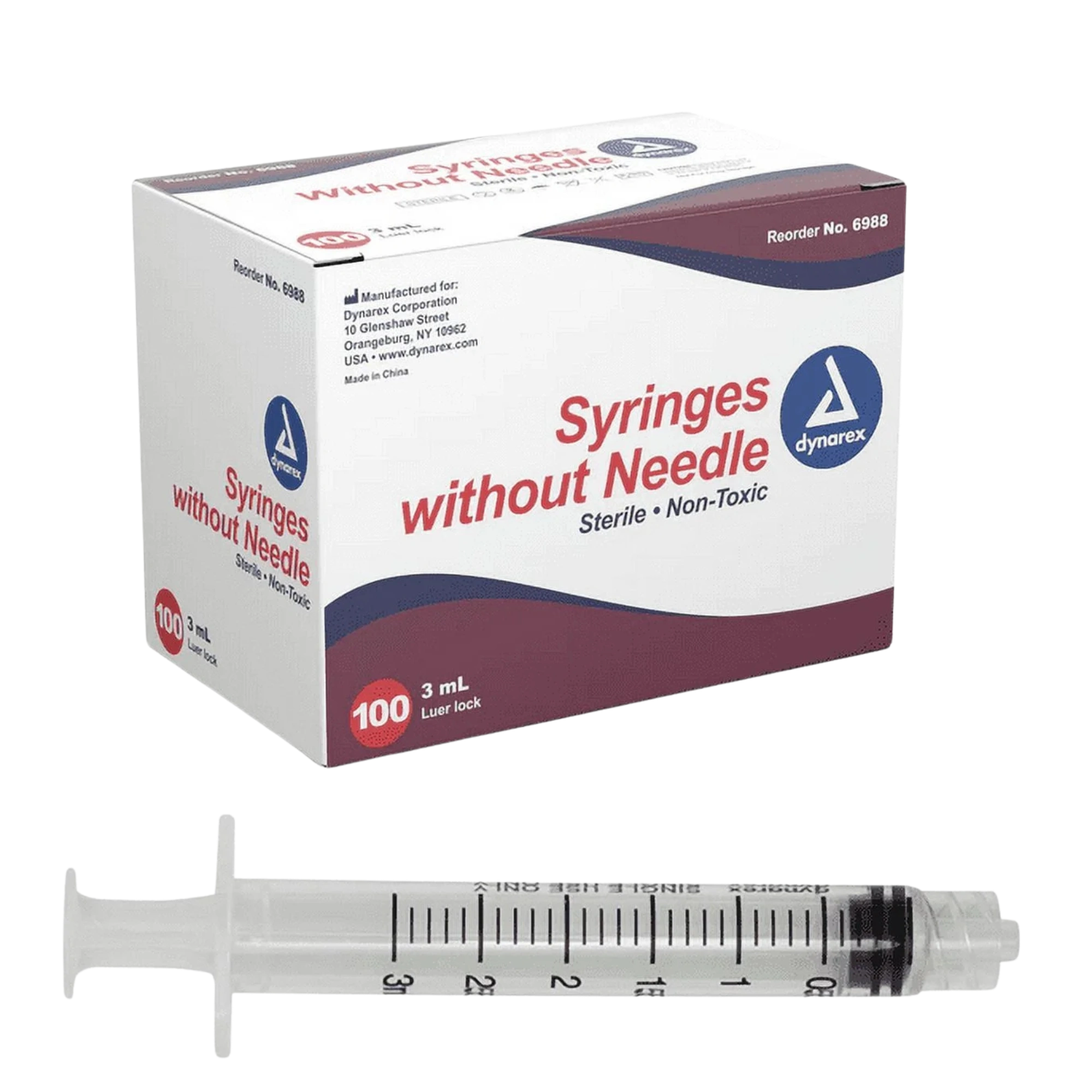 3ml Luer Lock Syringe without Needle