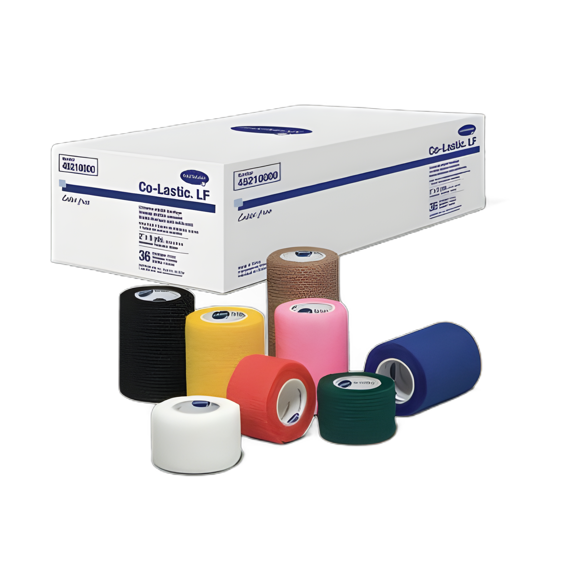 Cohesive Bandage Co-Lastic® 2 Inch X 5 Yard Self-Adherent Closure Assorted Colors NonSterile Standard Compression