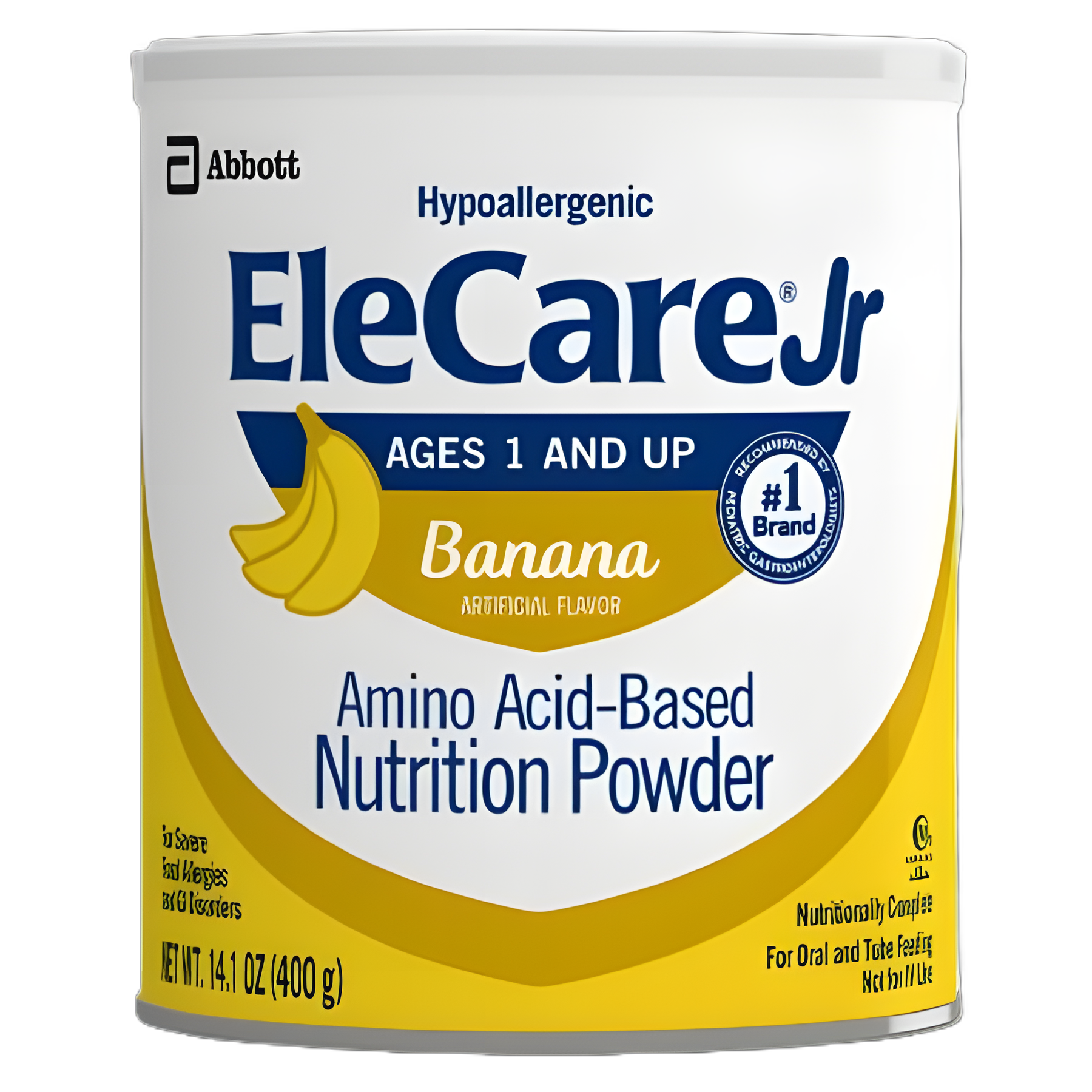 EleCare® Jr Banana Flavor Pediatric Oral Supplement - Amino Acid Protein for Maldigestion 14.1 oz