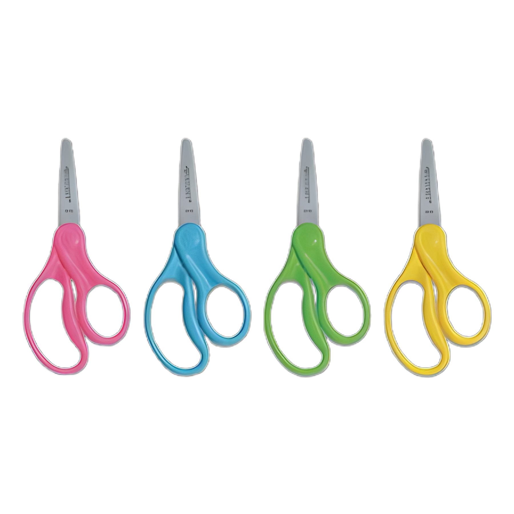 For Kids Scissors, Pointed Tip, 5" Long, 1.75" Cut Length, Randomly Assorted Straight Handles