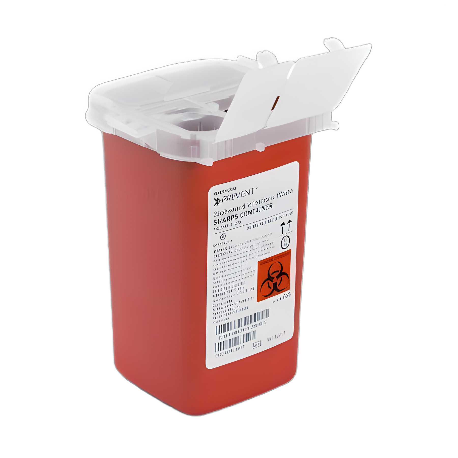 Sharps Container McKesson Prevent® Red Base 6-1/4 H X 4-1/4 W X 4-1/4 D Inch Vertical Entry 0.25 Gallon