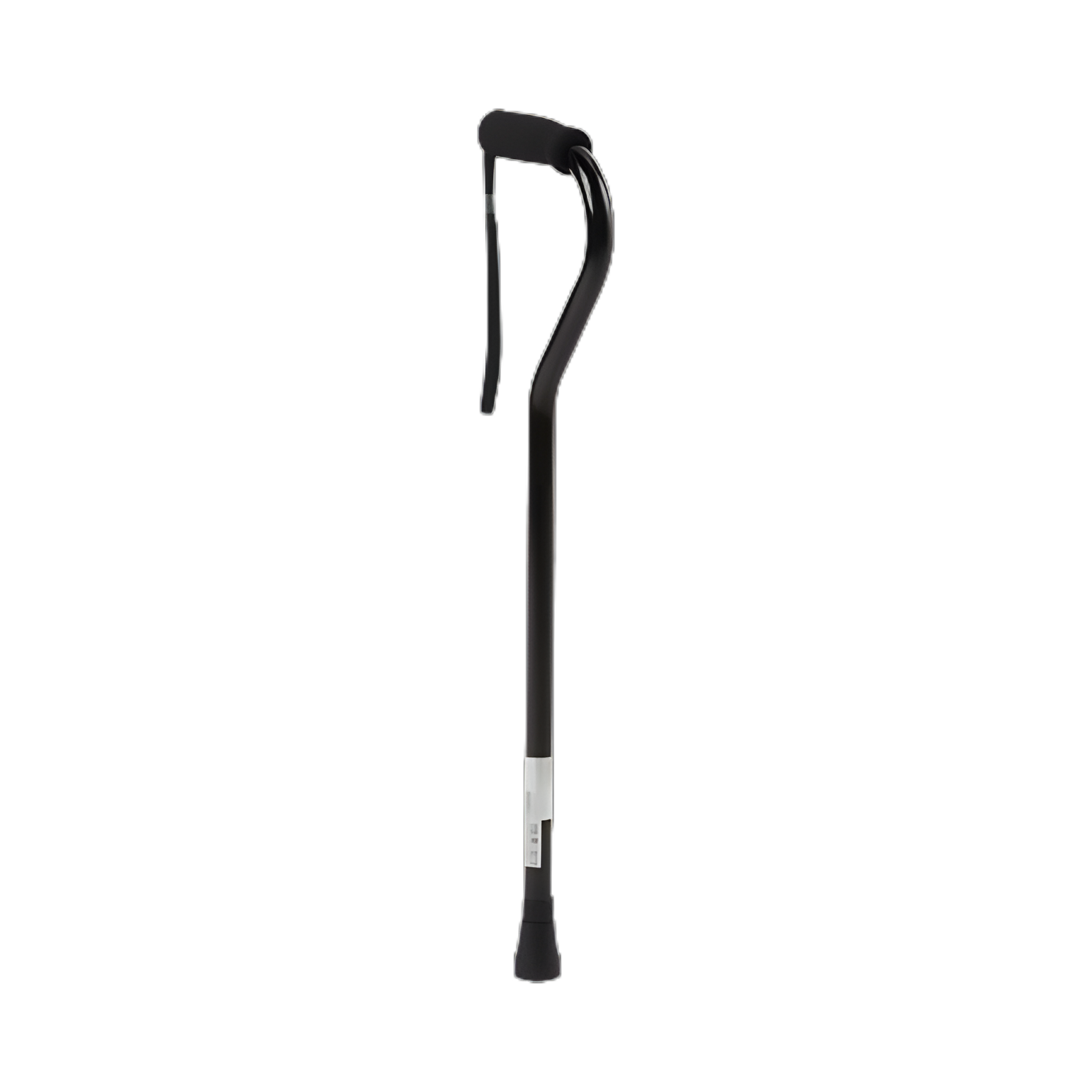 McKesson Offset-Handle Aluminum Cane, Adjustable 30-39", Black
