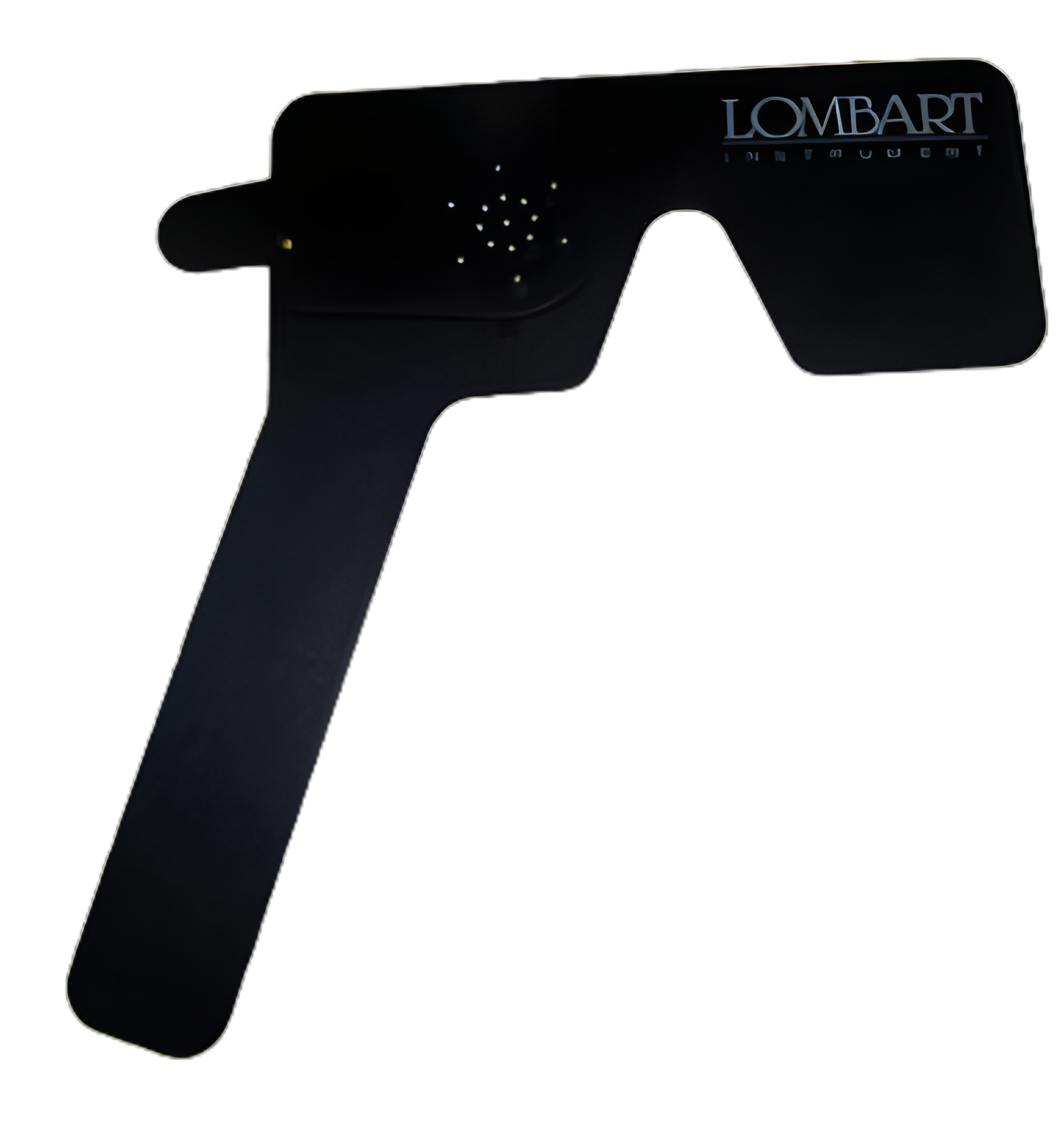 Lombart Mask Occluder Versital Style with Multiple Pinhole - Black Plastic for Ophthalmic Exams